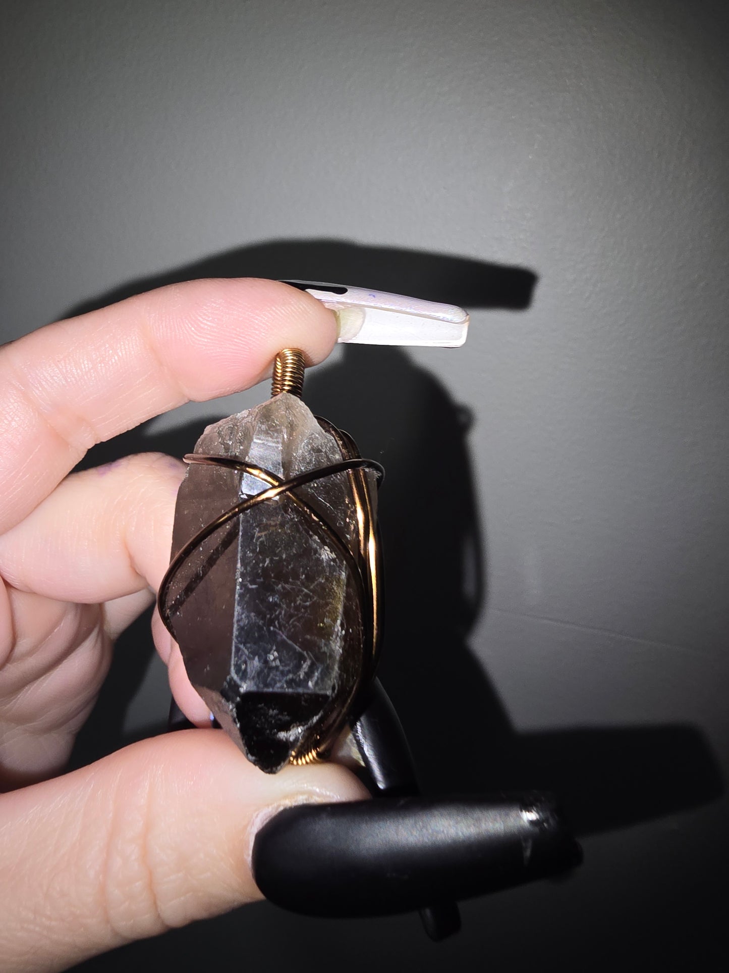 Raw Smoky Quartz Pendant | Grounding, Protection & Inner Strength
