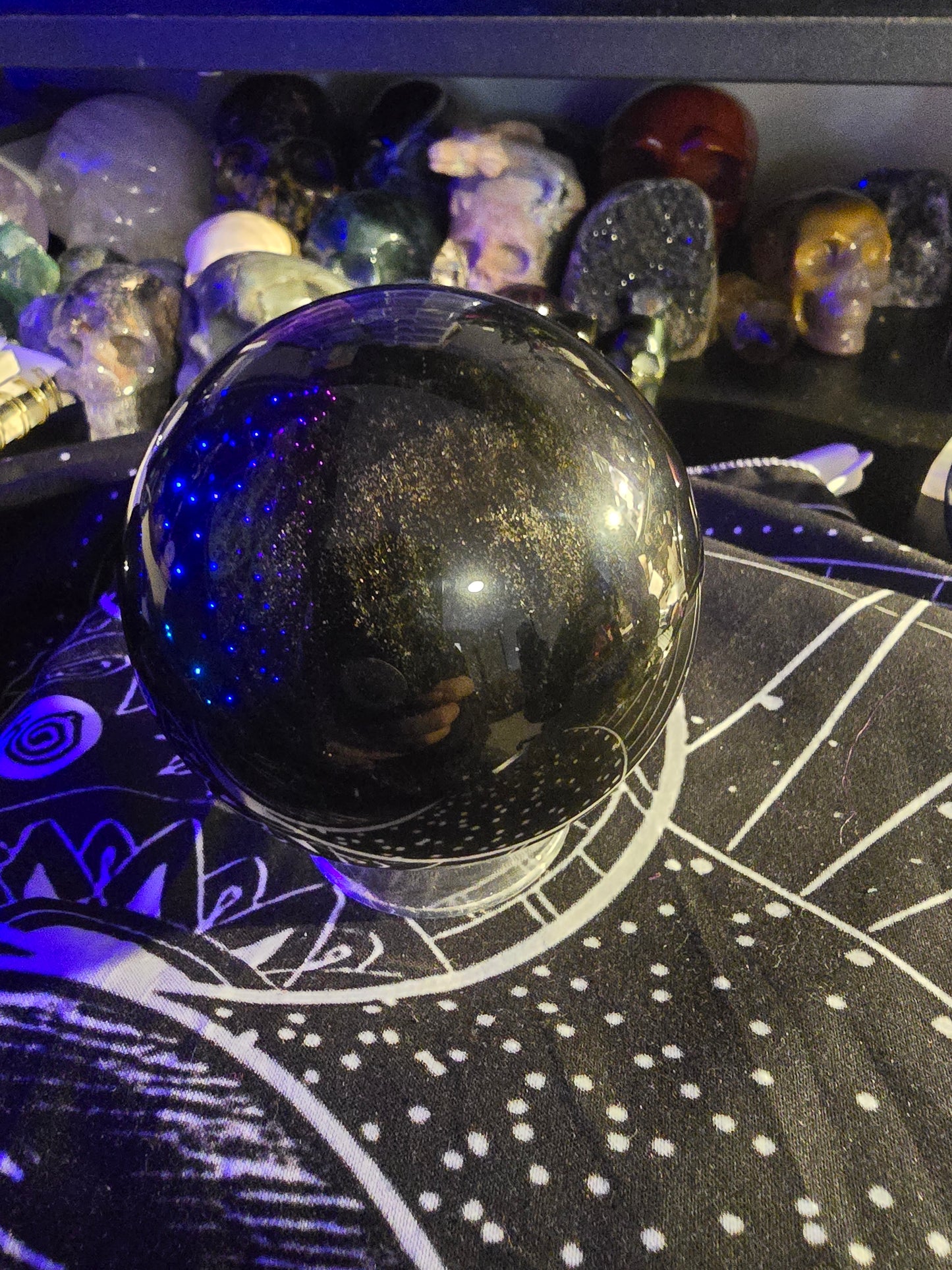 Gold Sheen Obsidian Large Sphere 1