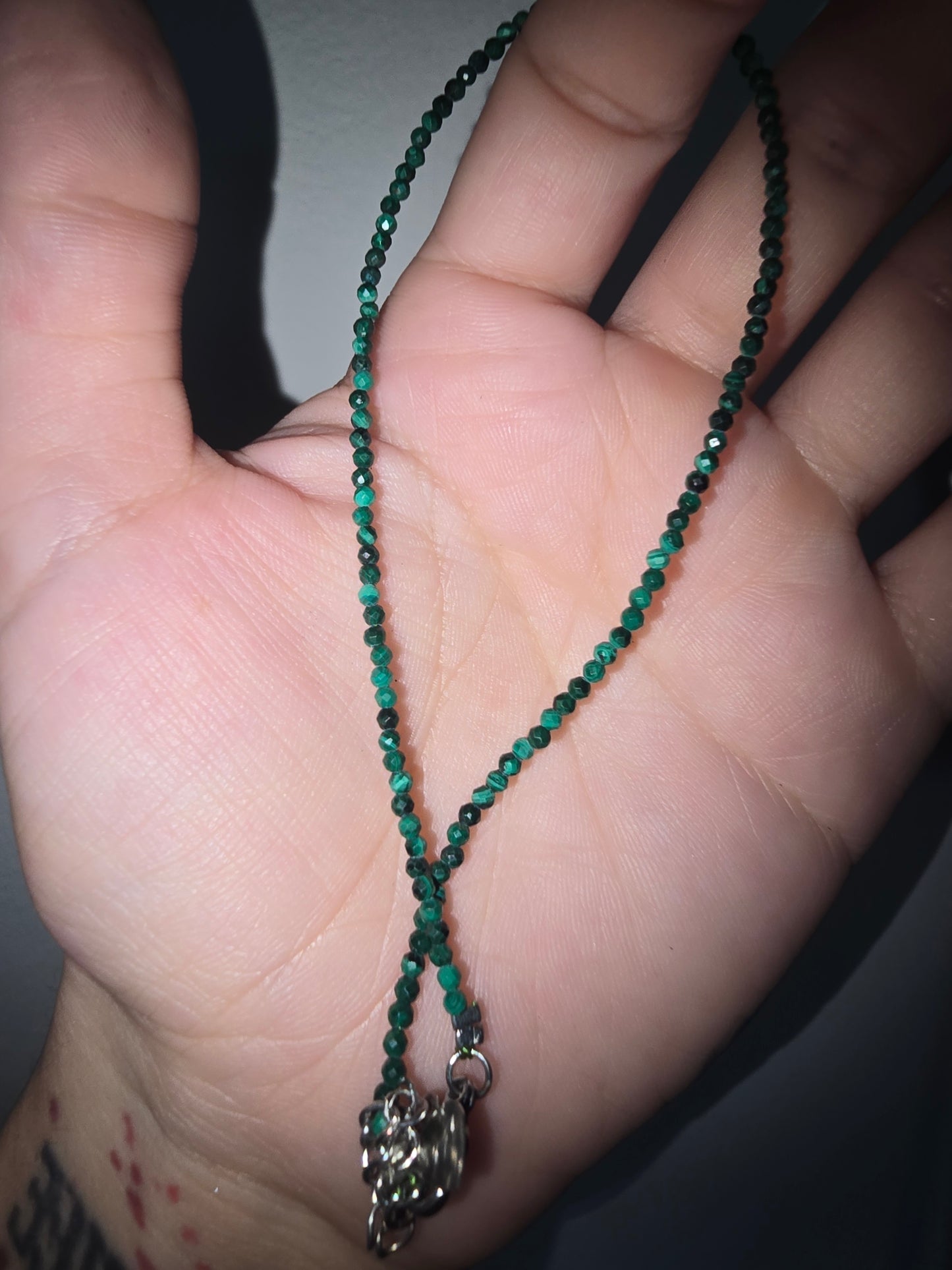 Malachite Anklet