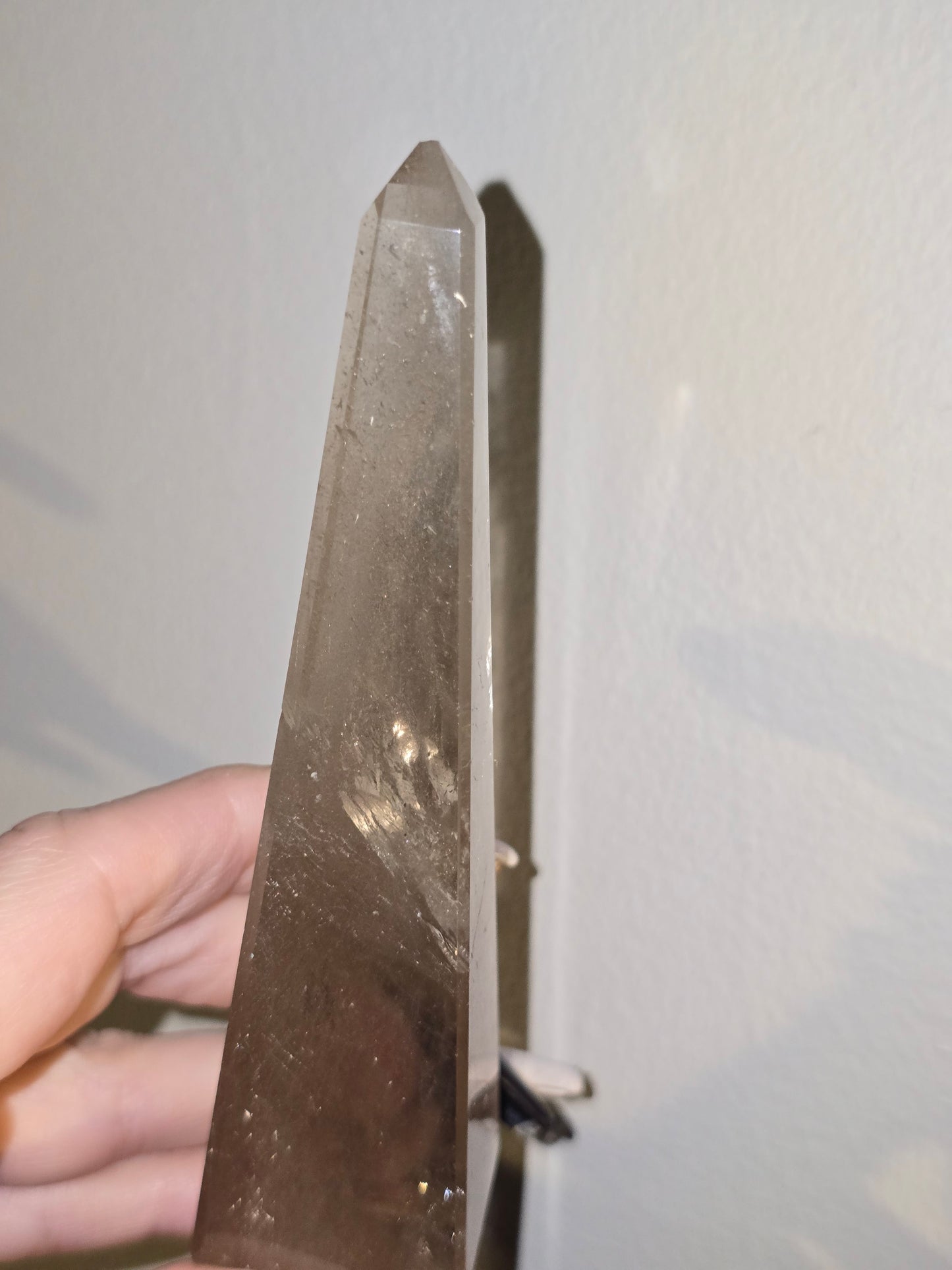 Light Smoky Quartz Obelisk | Clarity, Grounding & Gentle Strength