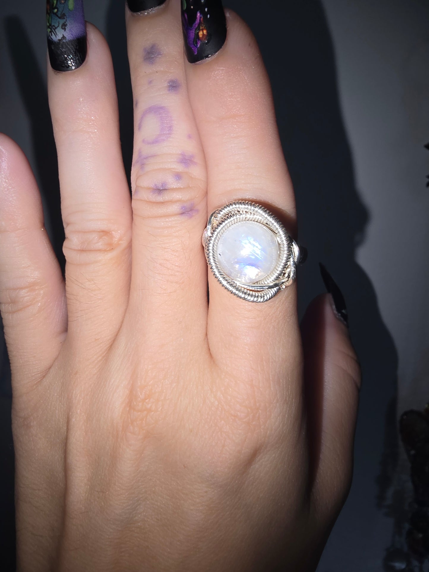 Moonstone Wrapped Ring