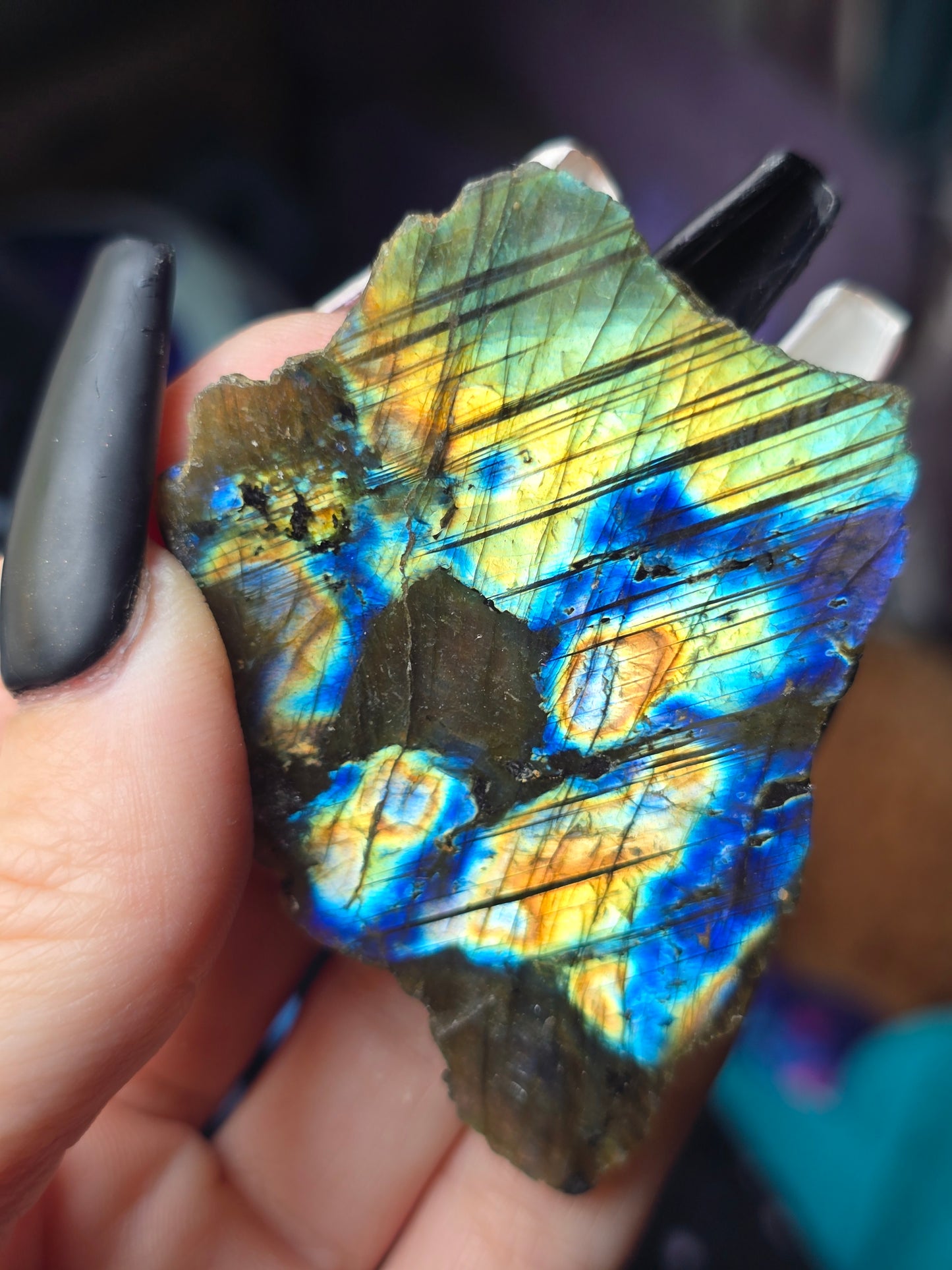 High Flash Labradorite Display Piece | Intuition, Transformation & Hidden Potential