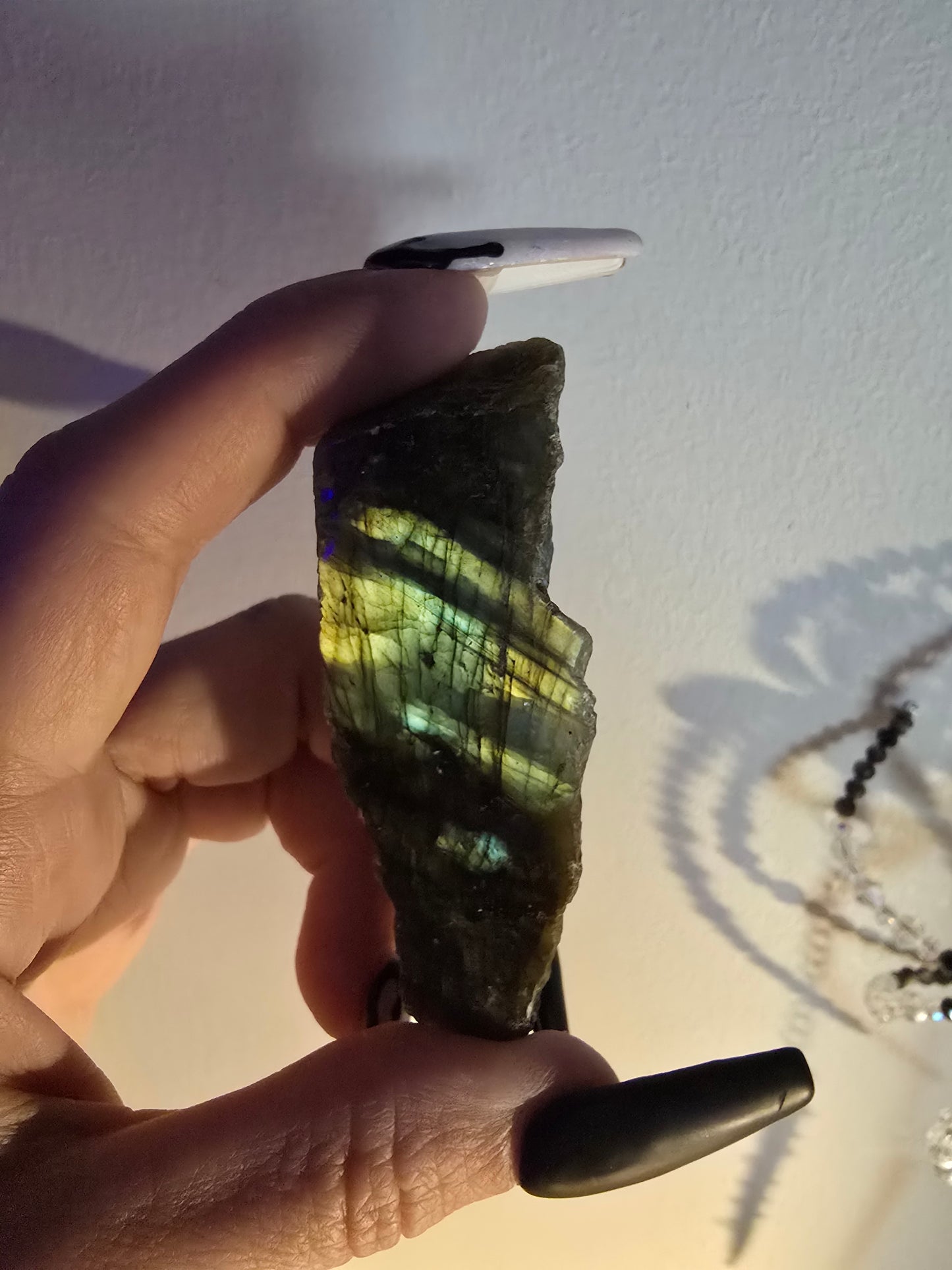 Raw & Polished Labradorite Specimen | Intuition, Transformation & Hidden Potential