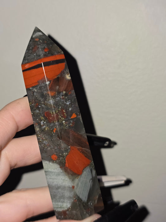 African Bloodstone Tower | Courage, Vitality & Personal Strength