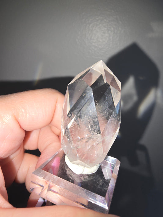 Clear Quartz w/ Phantoms Pine Cone