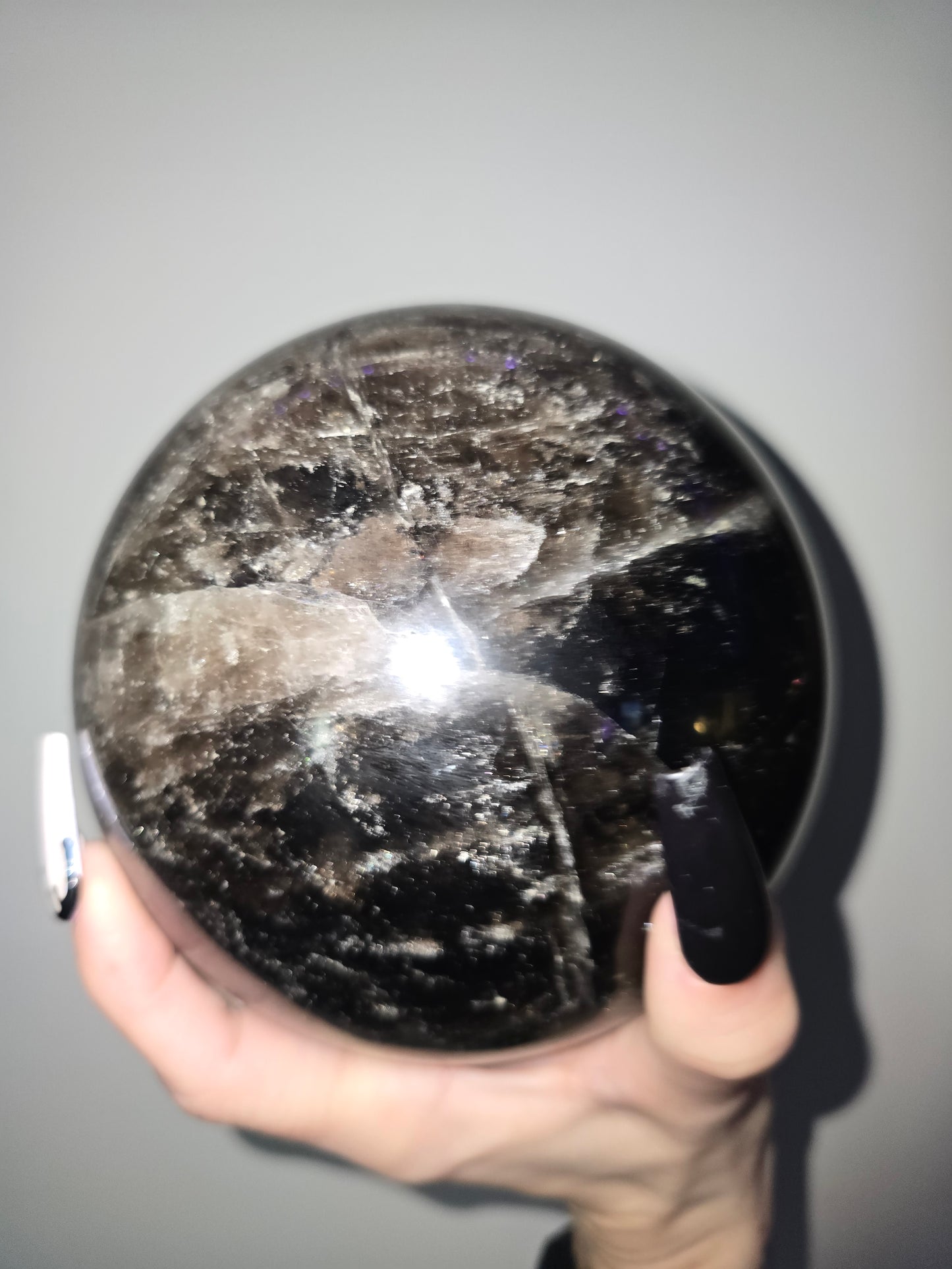 Oversized Smoky Quartz Sphere | 6 lbs 13.9 oz Collector Statement Piece