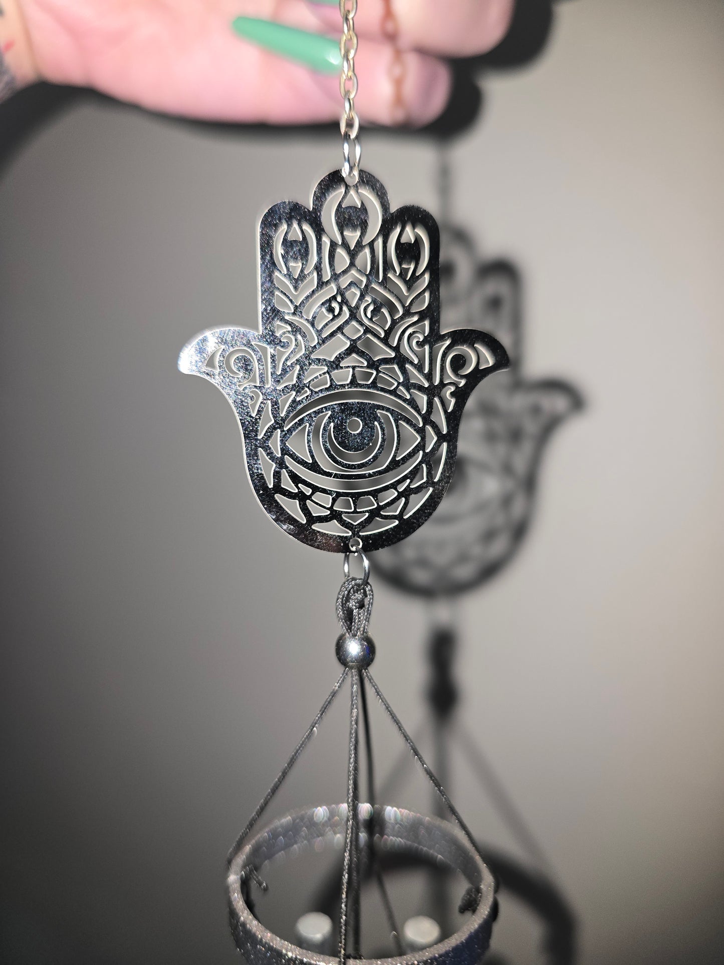Hamsa Hand Wind Chime | Evil Eye Protection Decor