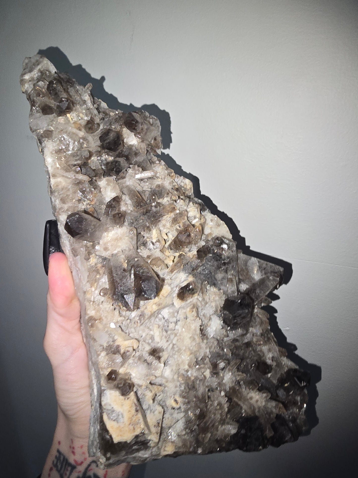 Large Smoky Quartz Cluster | 11-Inch Collector Statement Piece