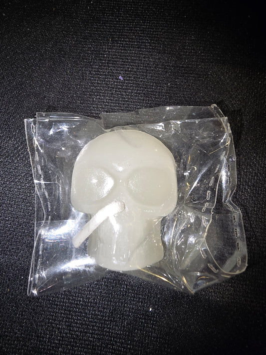 White Skull Tea Light Candle | Transformation, Protection & Ancestral Wisdom