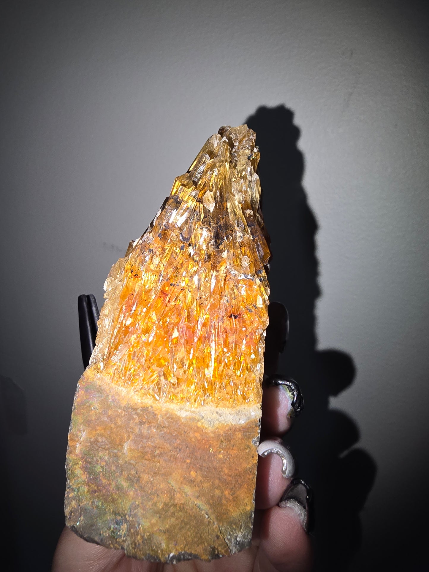Raw Amber Calcite Specimen | Confidence, Motivation & Personal Growth