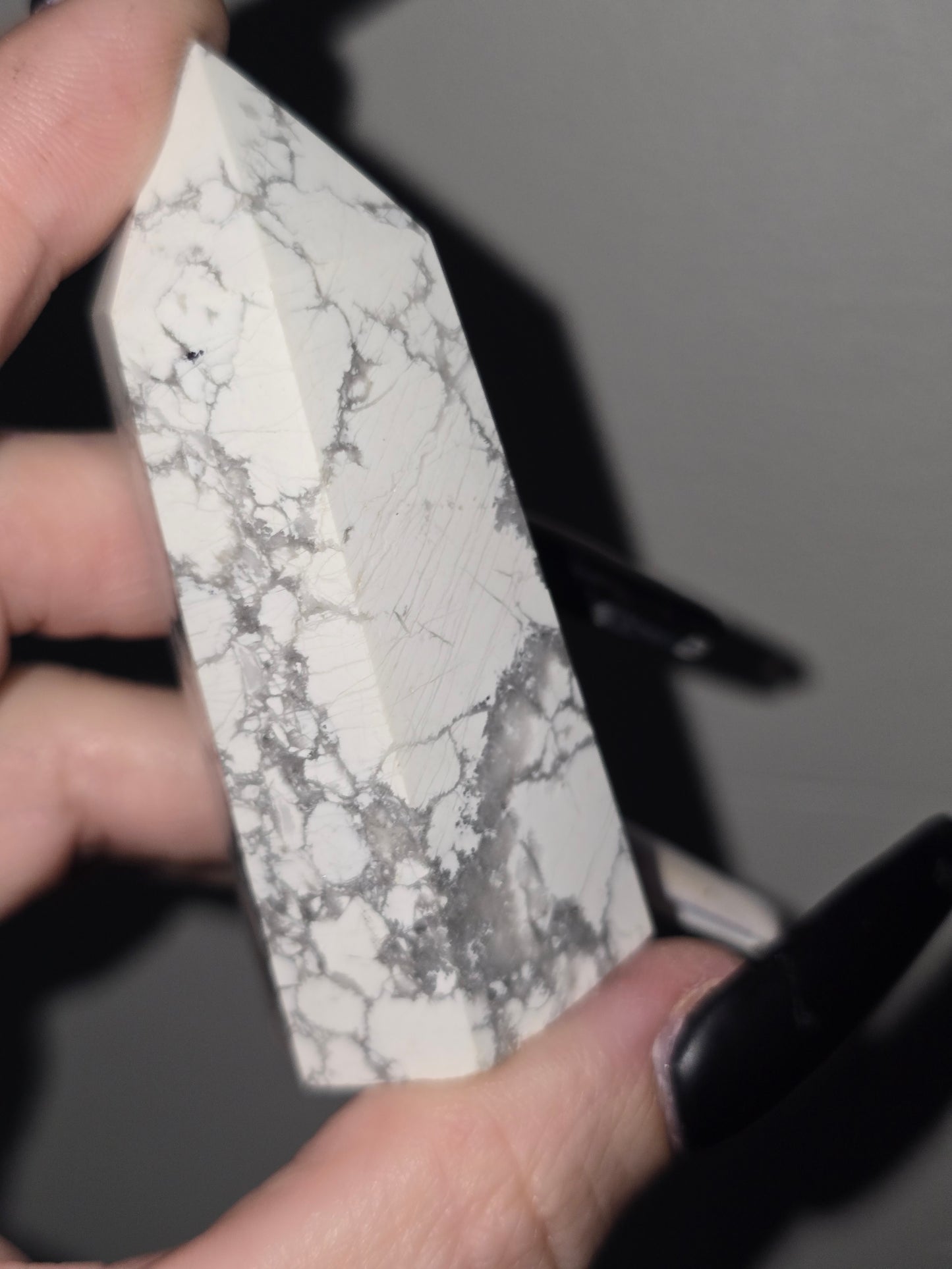 Howlite Tower | Patience, Calm & Peaceful Communication