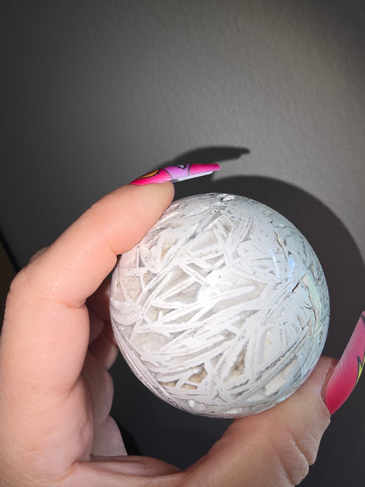 White Agate Sphere
