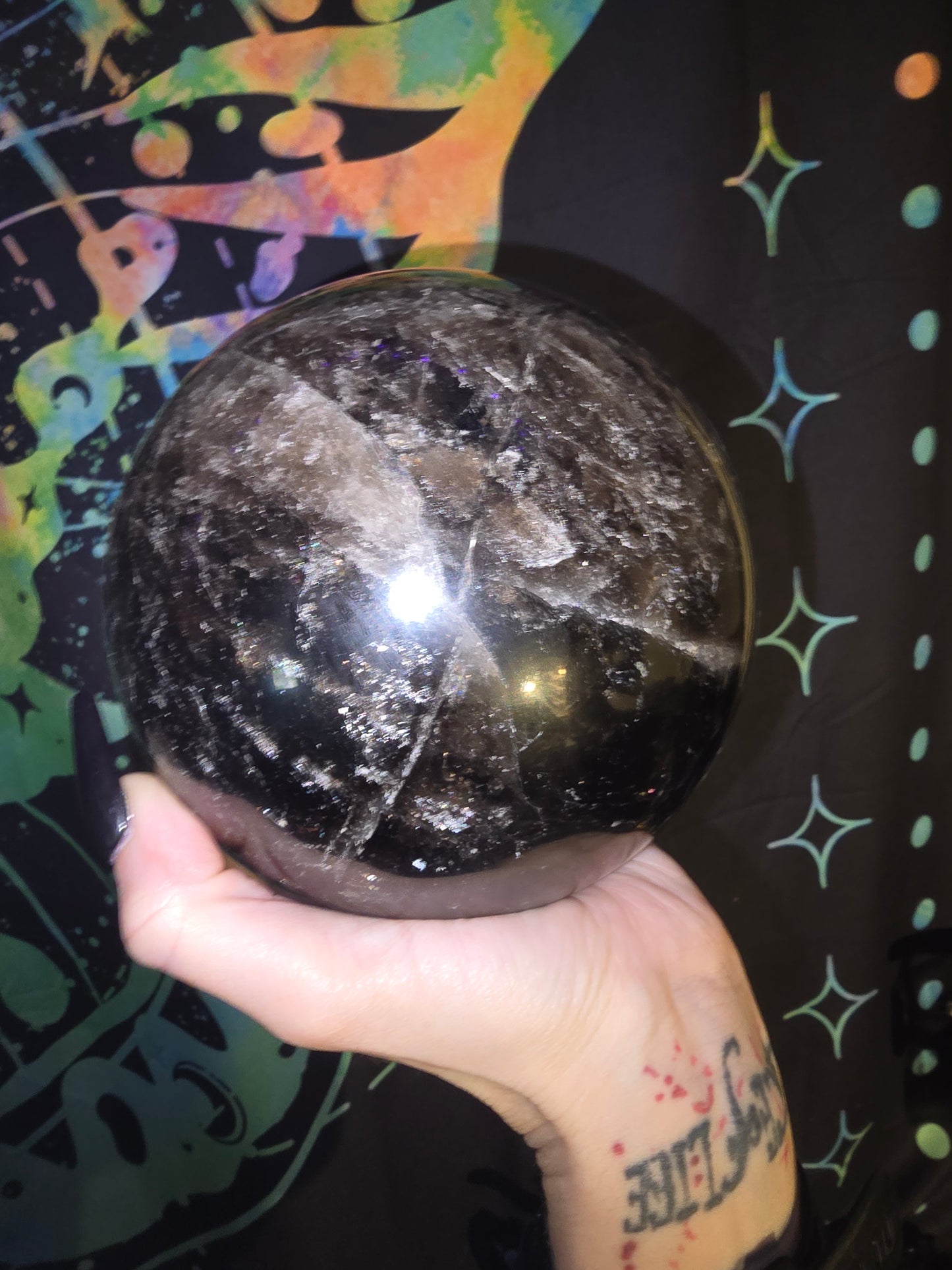 Oversized Smoky Quartz Sphere | 6 lbs 13.9 oz Collector Statement Piece