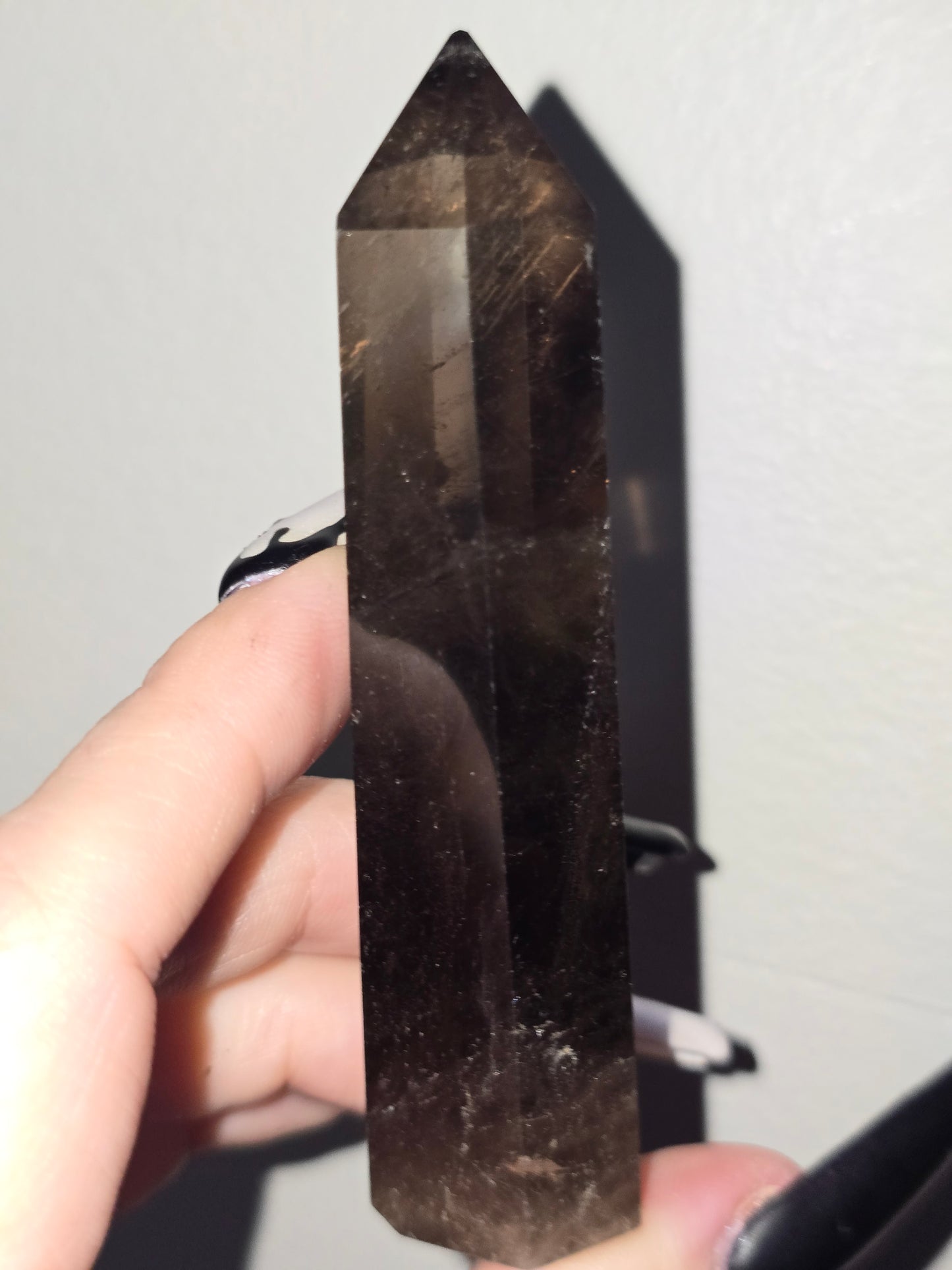 Dark Smoky Quartz Tower | Grounding, Protection & Inner Strength