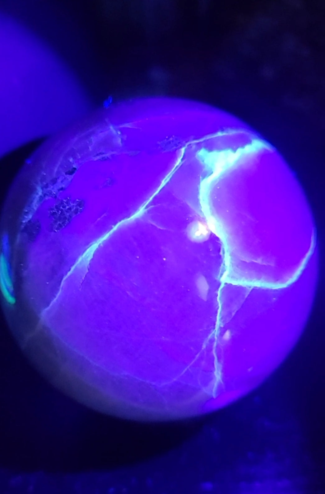 Green Moonstone Sphere UV