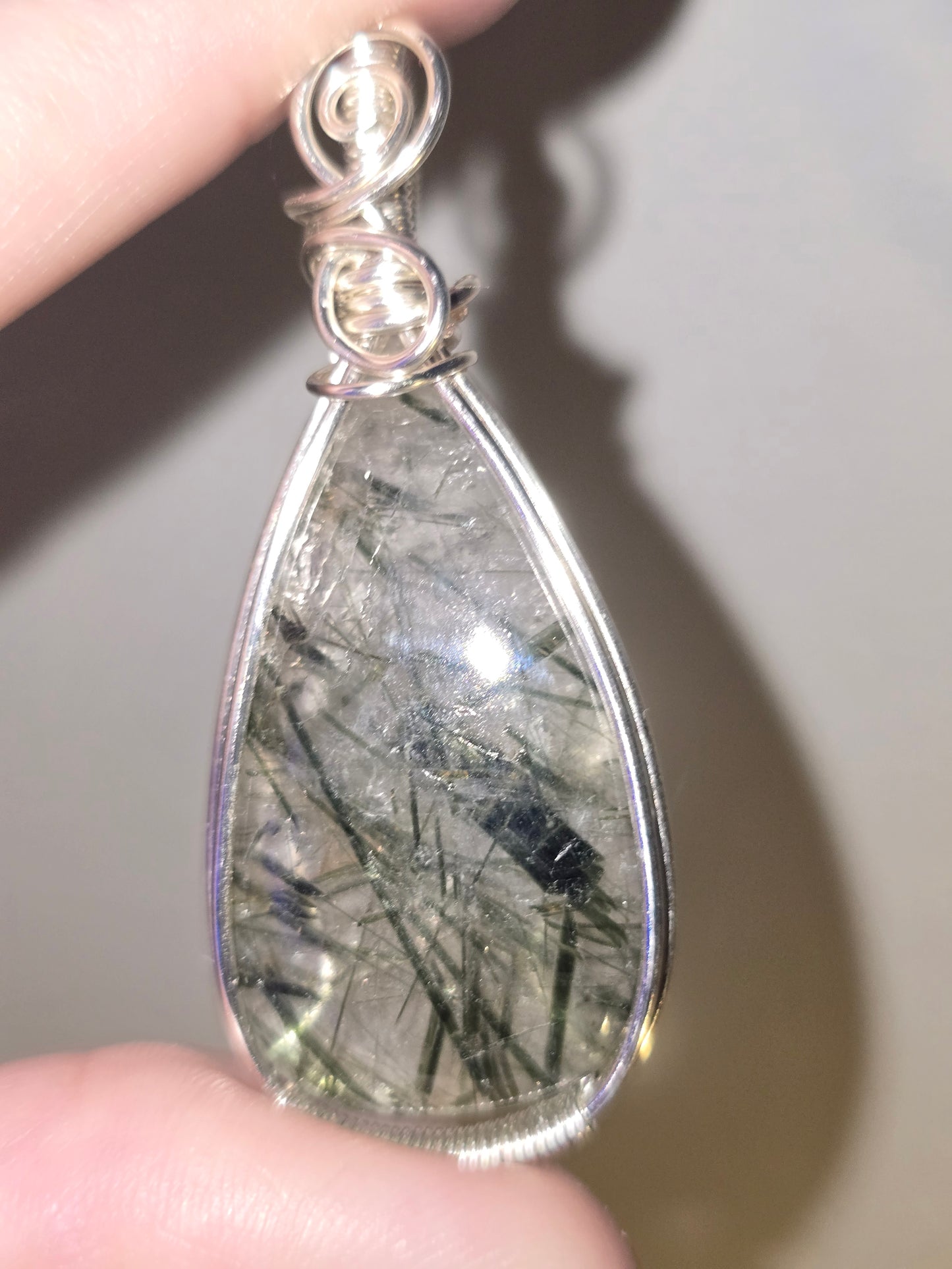 Actinolite Pendant | Natural Crystal Pendant