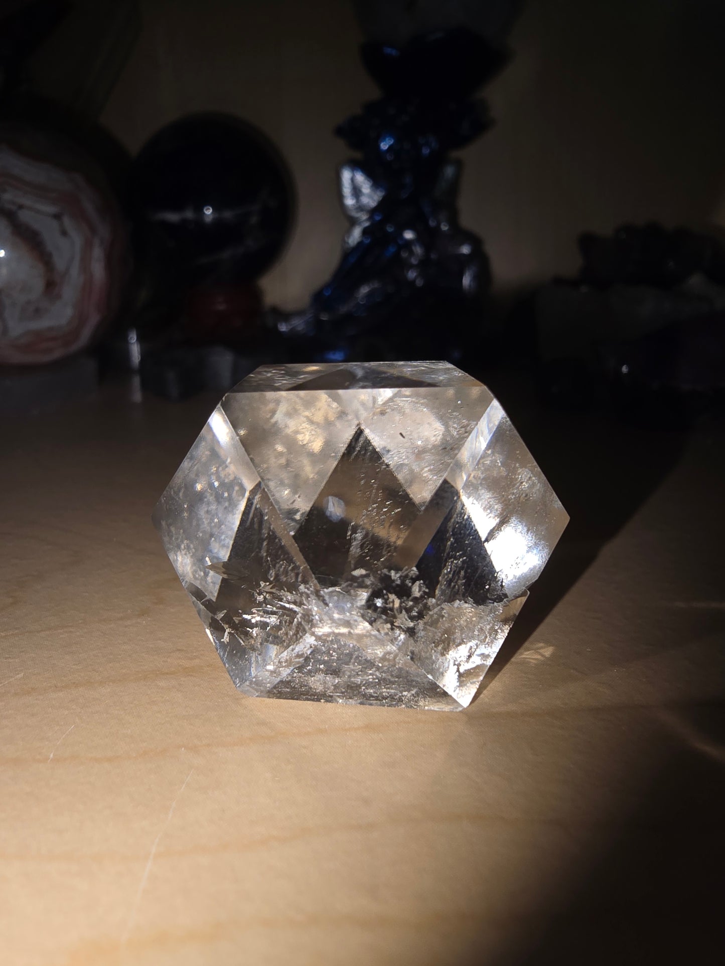 Clear Quartz Carved