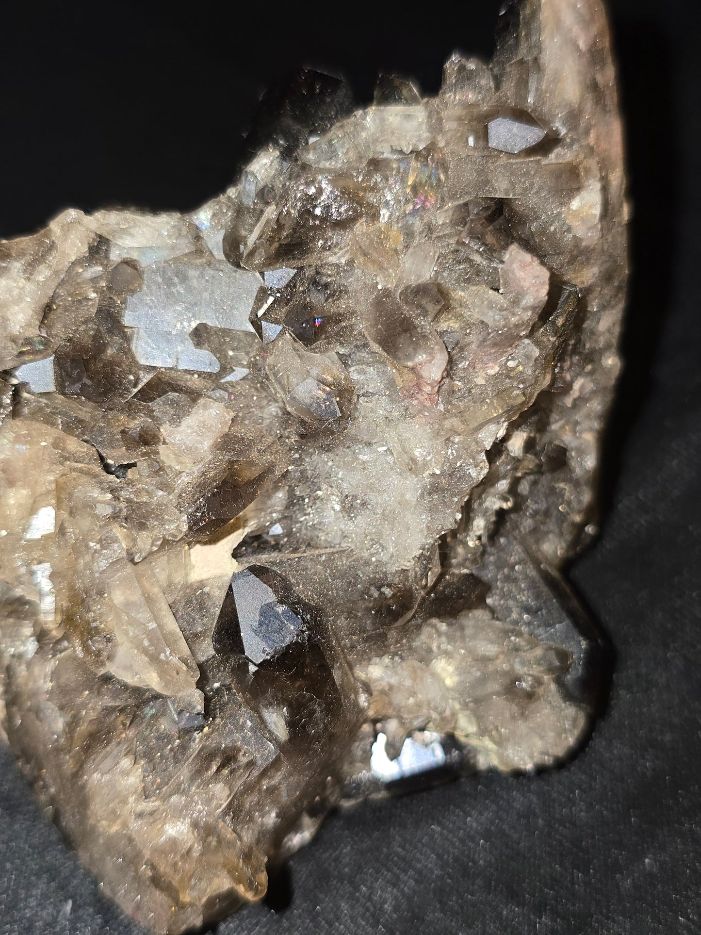 Multi-Point Smoky Quartz Cluster | Grounding & Protection | Paulinna Vibes