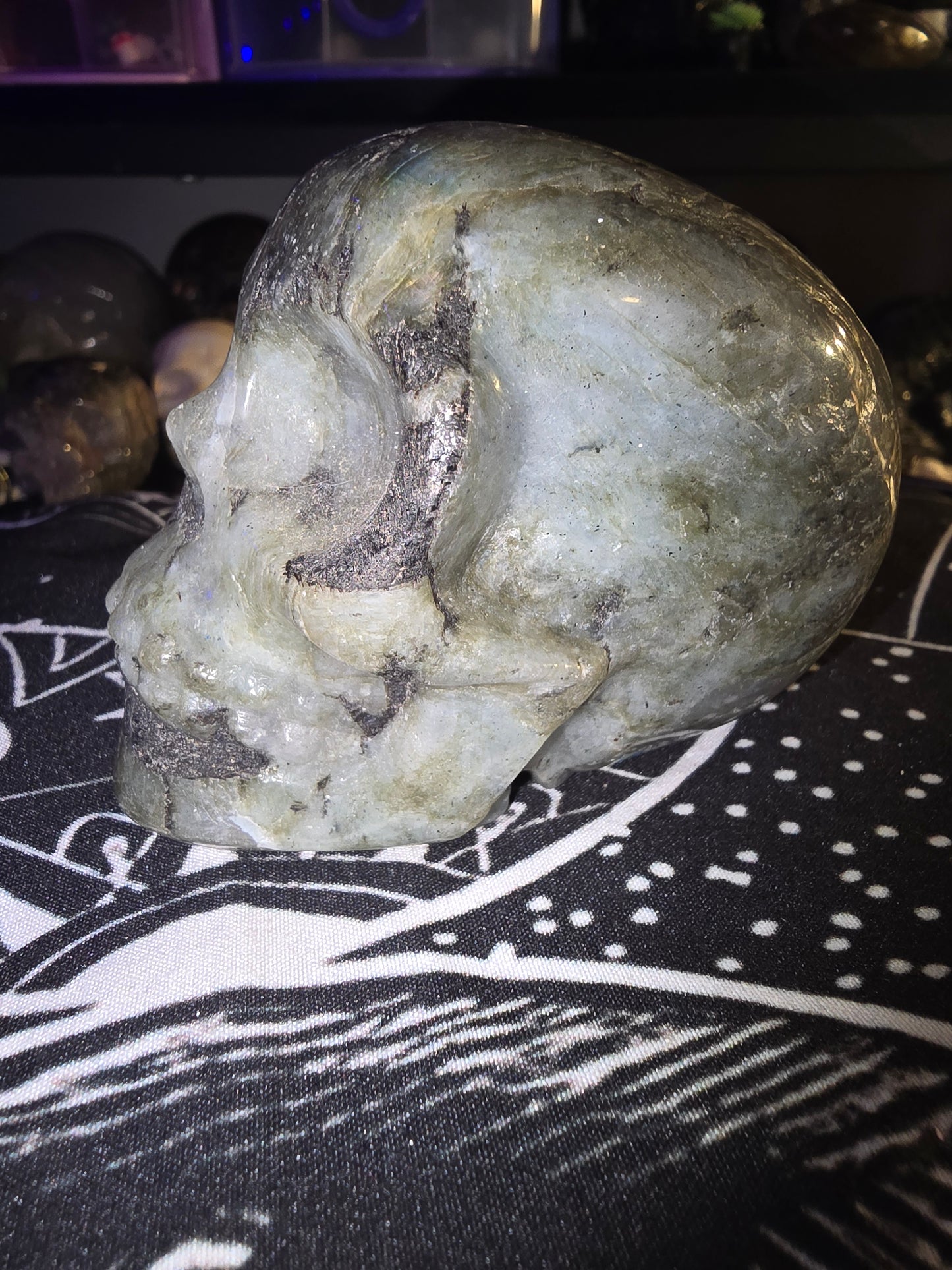 Labradorite Skull 3