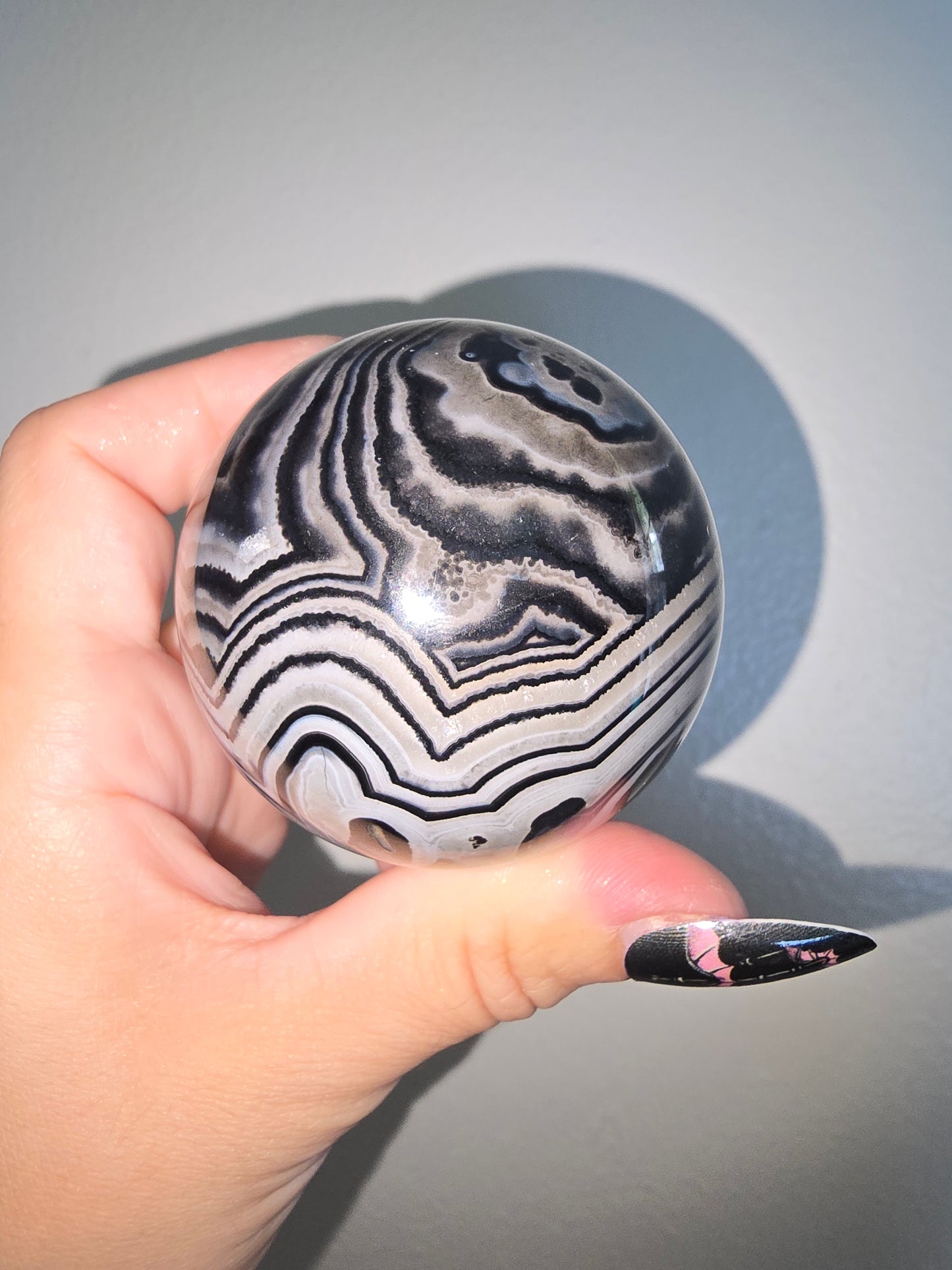Black Agate Sphere