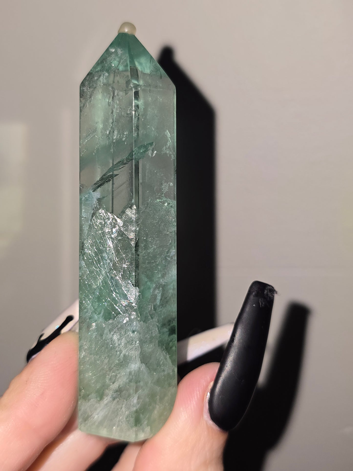 High Clarity Green Fluorite Tower | Focus, Growth & UV Reactive Beauty