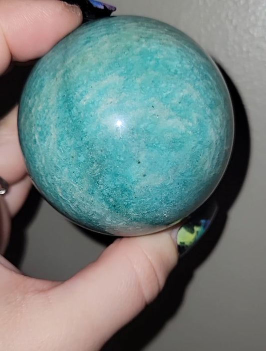 Amazonite Sphere with Flash