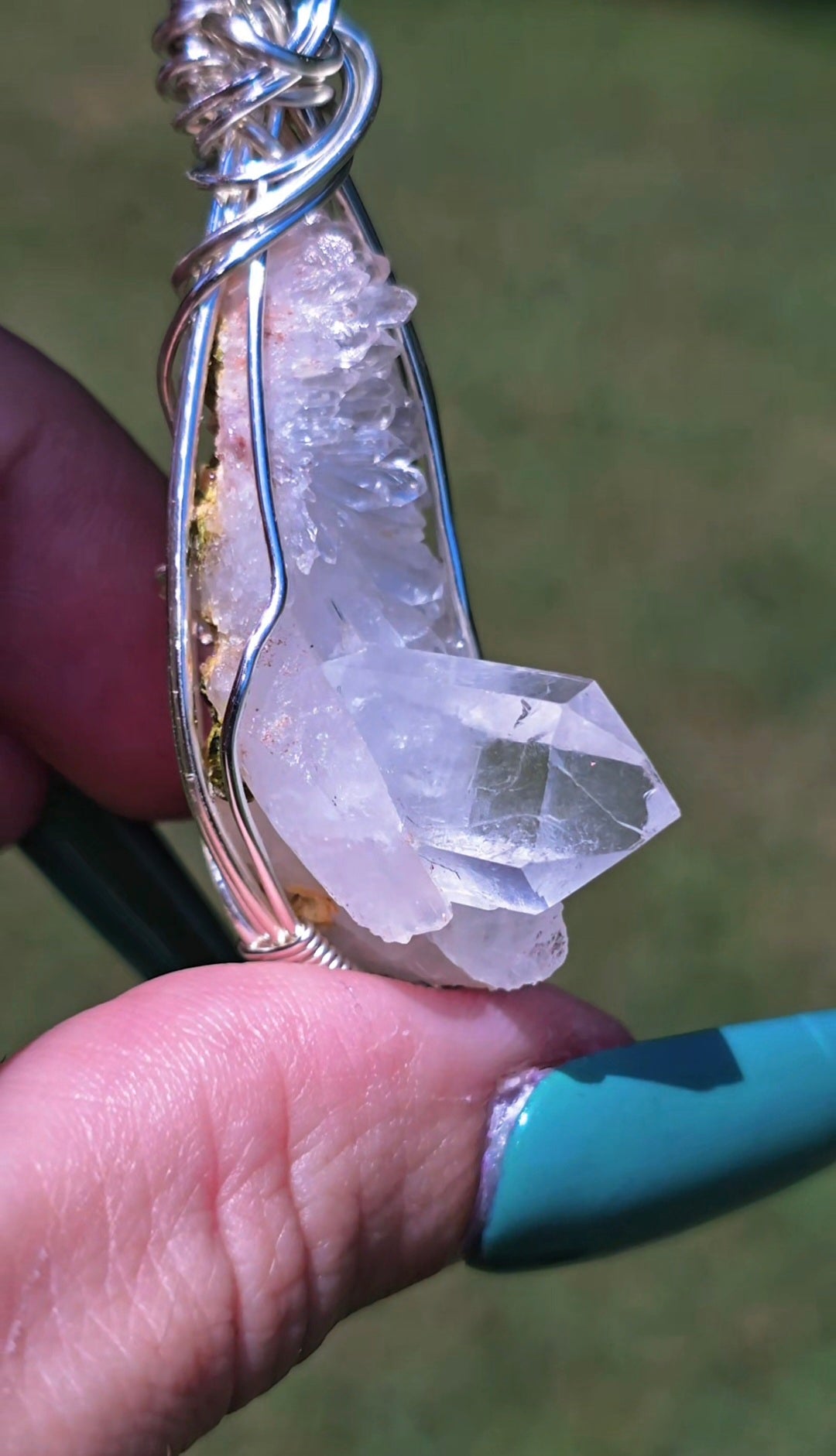 Quartz Cluster Pendant | Clarity & Amplification