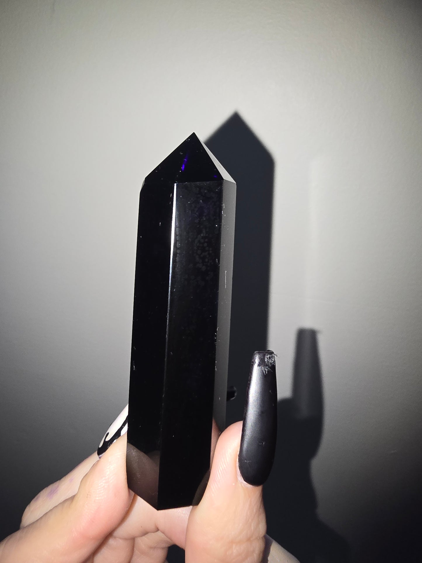 Black Obsidian Tower | Protection & Grounding | Paulinna Vibes