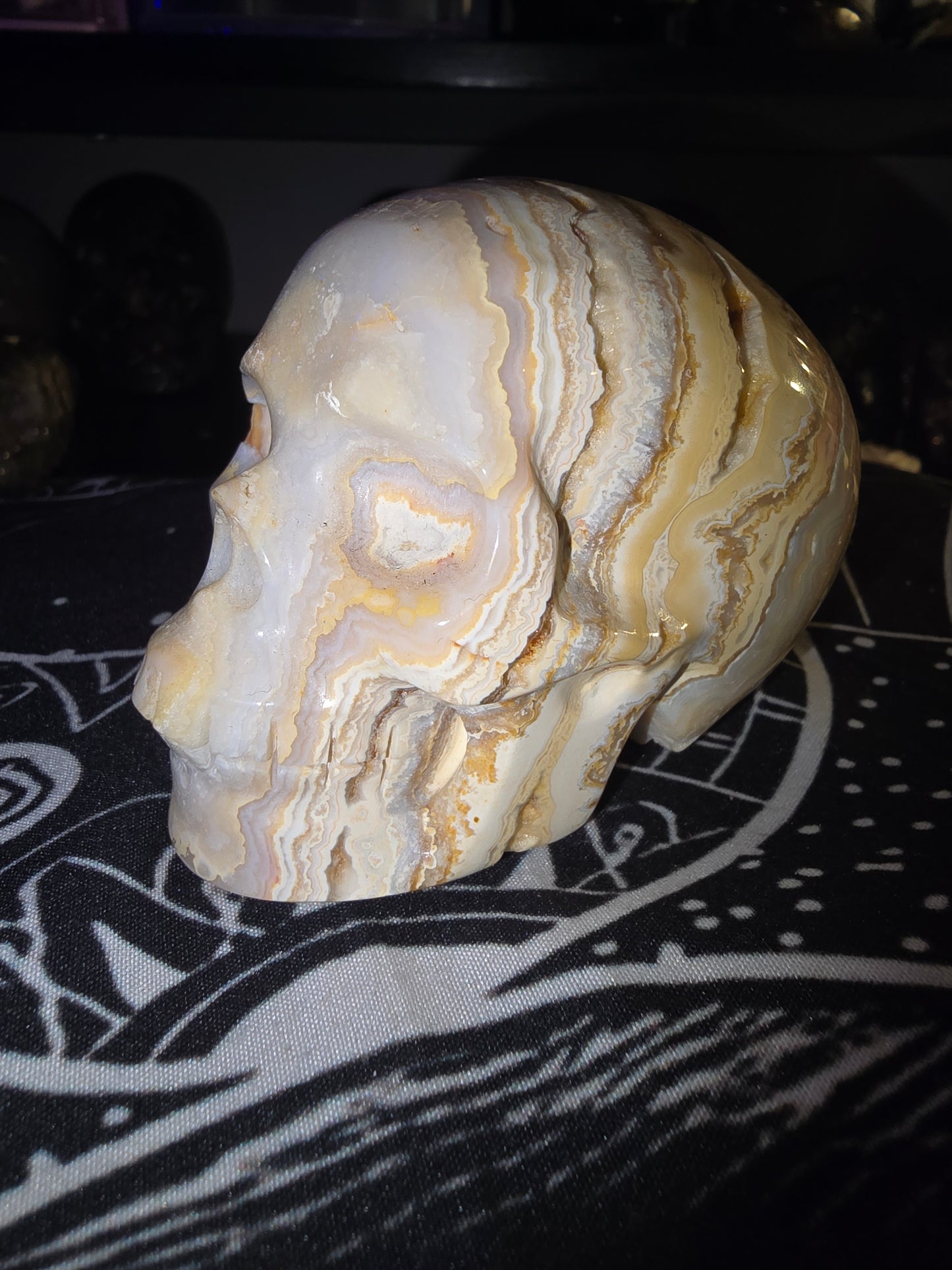 White Lace Skull