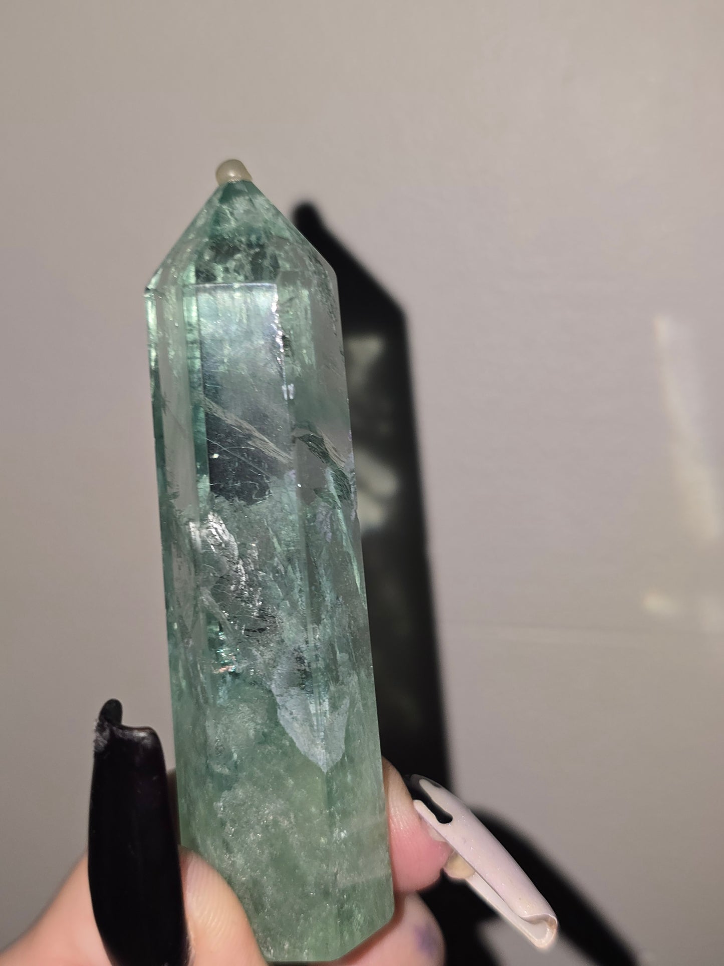 High Clarity Green Fluorite Tower | Focus, Growth & UV Reactive Beauty
