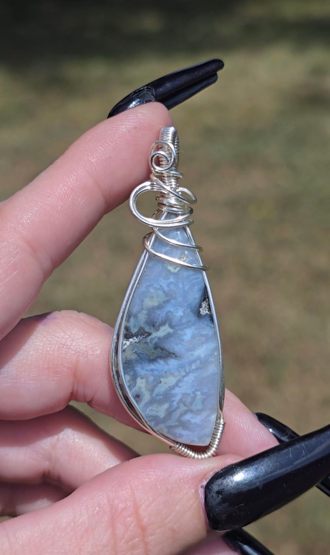 Plume Agate Pendant | Grounding & Inner Growth