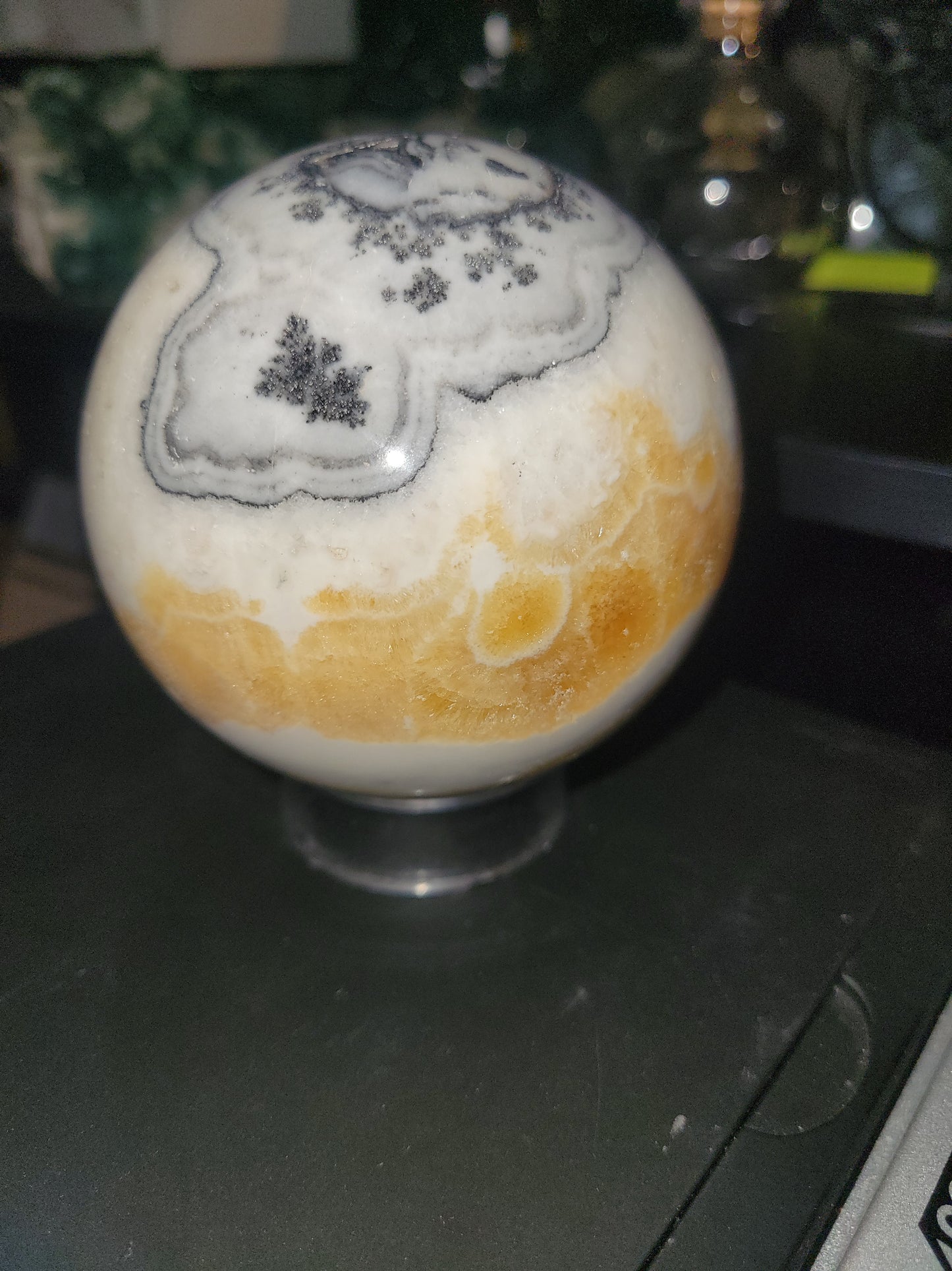 Dendritic Calcite Sphere 2lbs