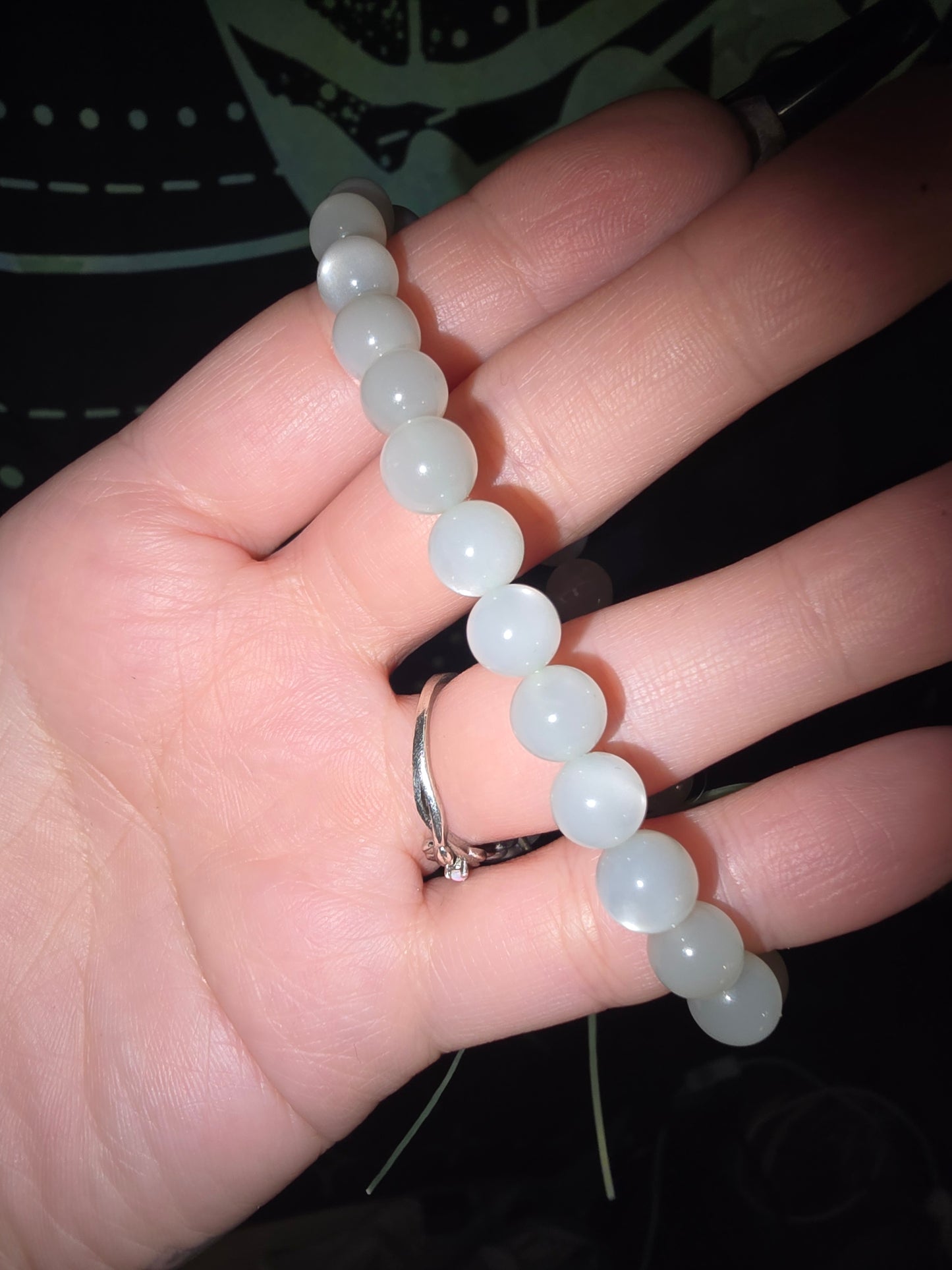 Green Moonstone Bracelet