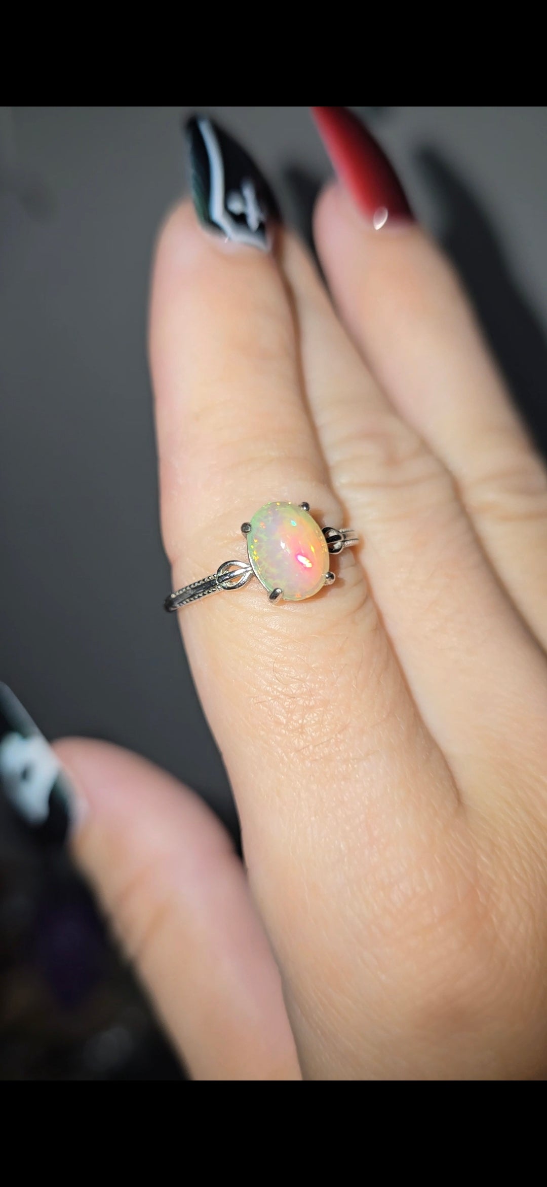 Opal Ring 925 Silver