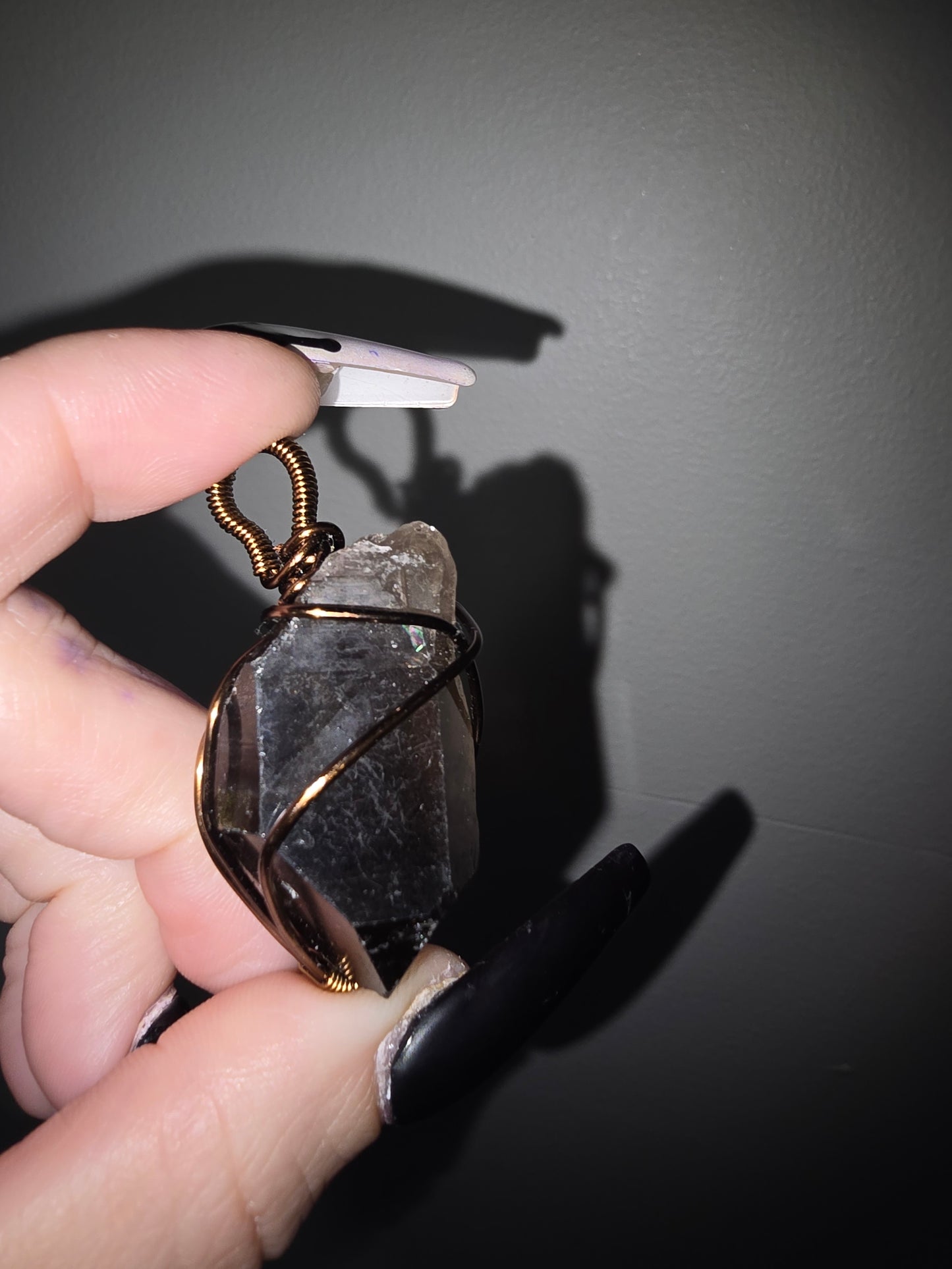 Raw Smoky Quartz Pendant | Grounding, Protection & Inner Strength