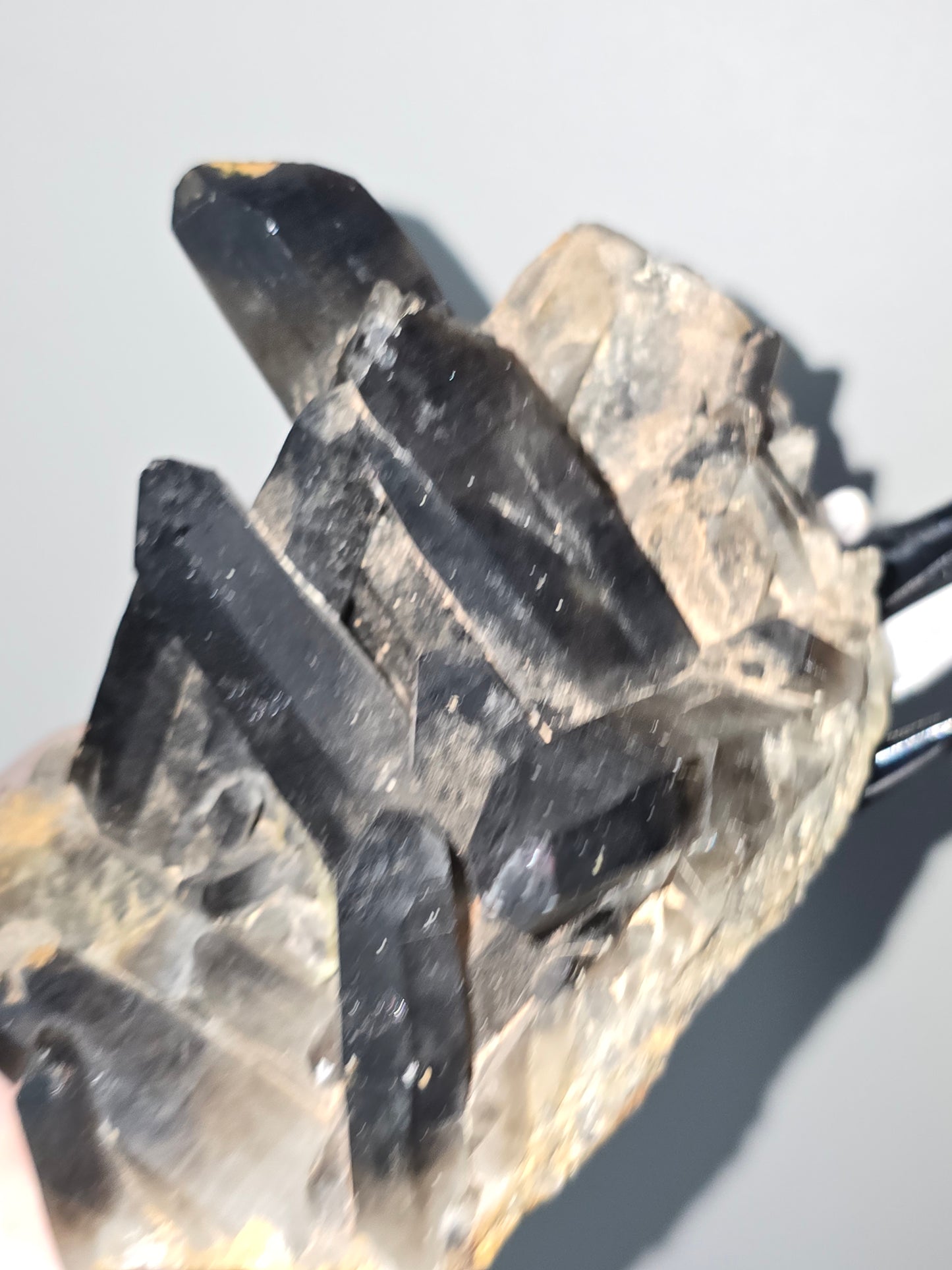 Dark Smoky Quartz Cluster | Grounding, Protection & Ancient Earth Energy