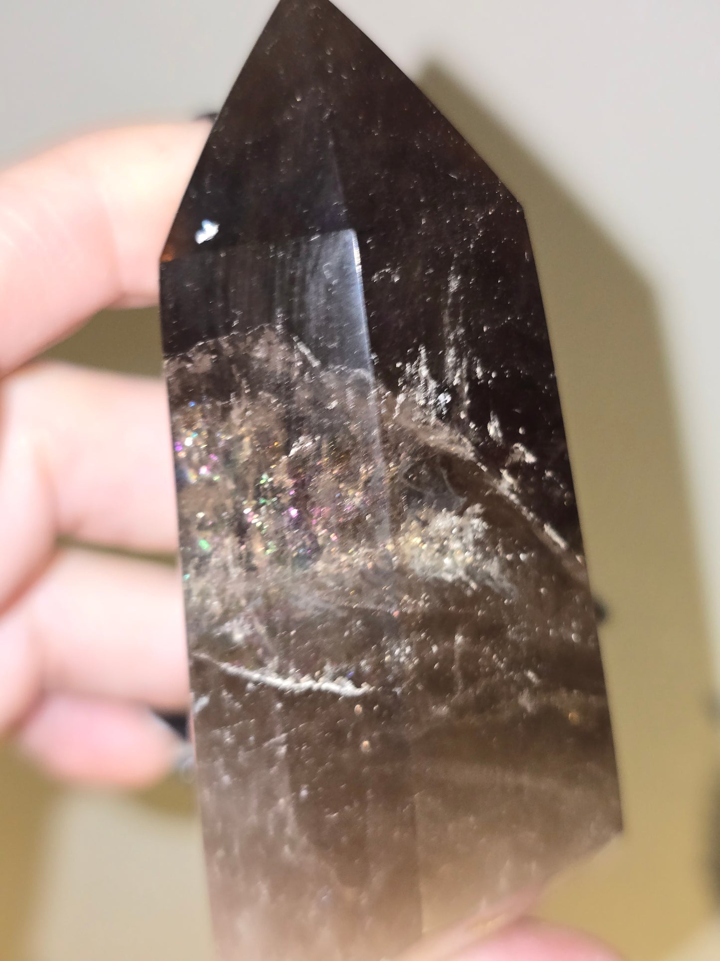 Rainbow Smoky Quartz Tower | Grounding, Hidden Beauty & Inner Strength