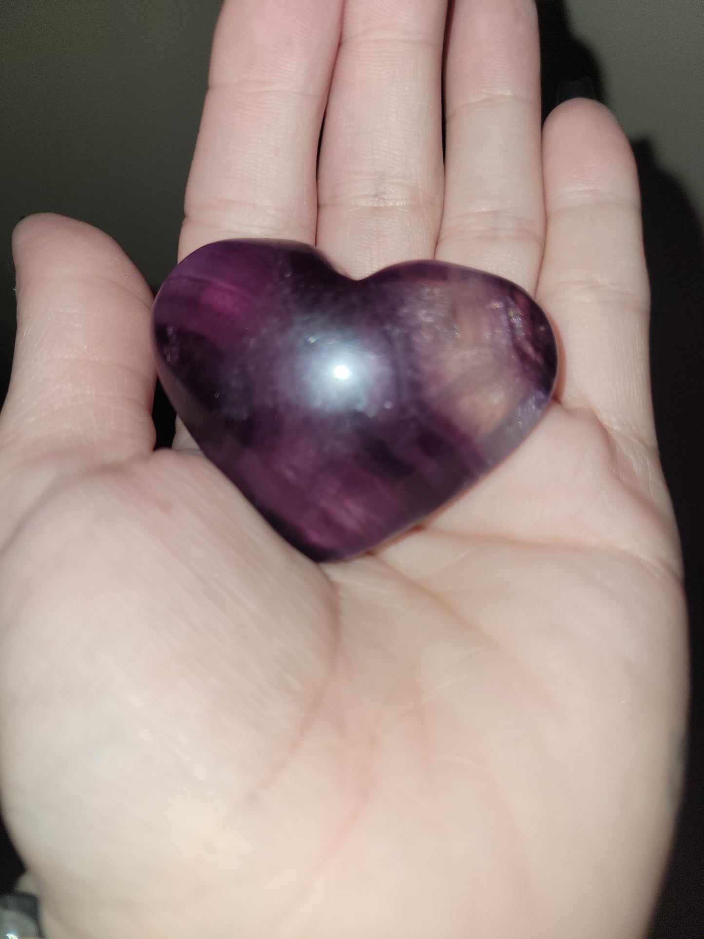 Fluorite heart