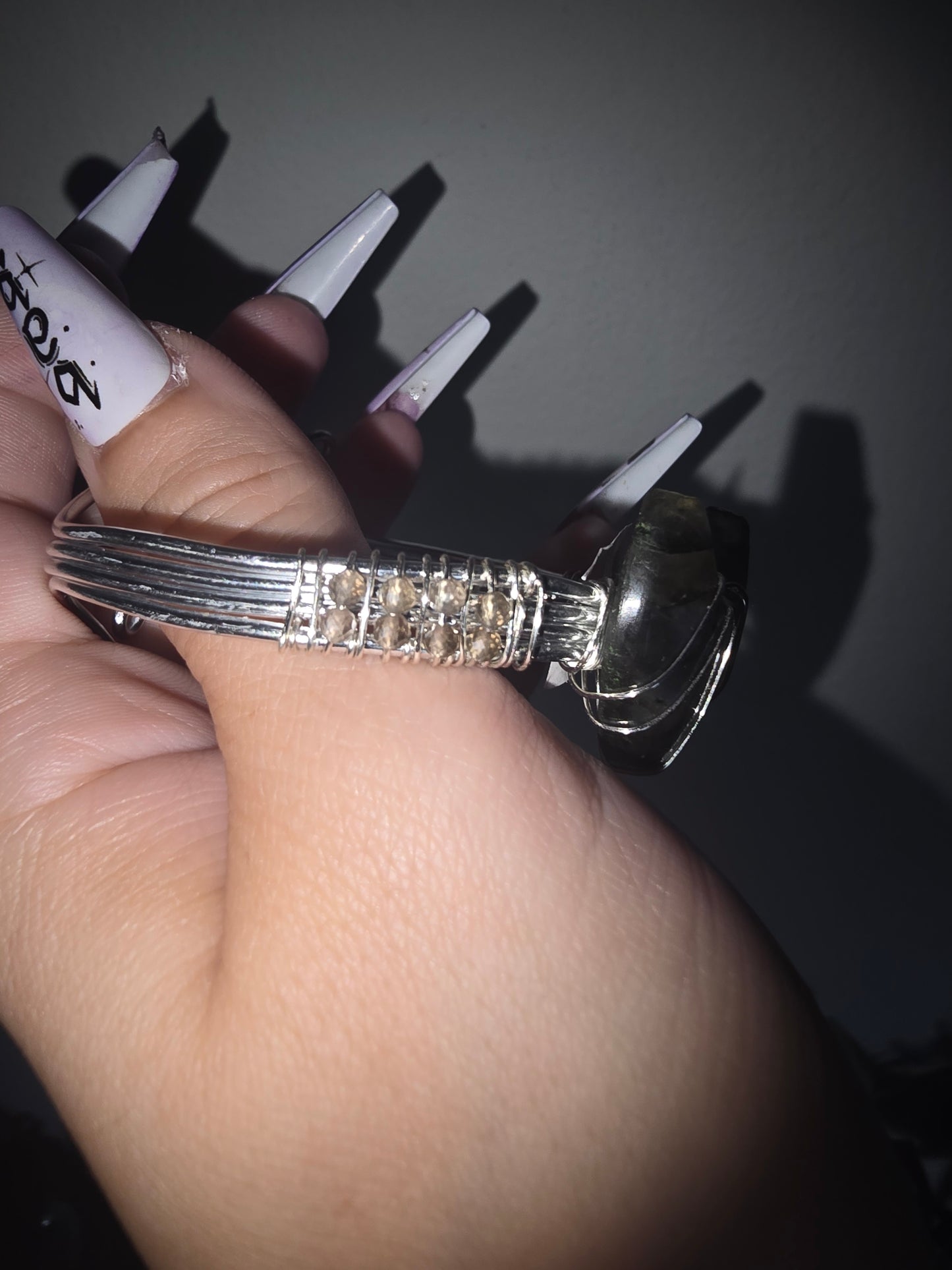 Wire Wrapped Bangle Style Bracelet