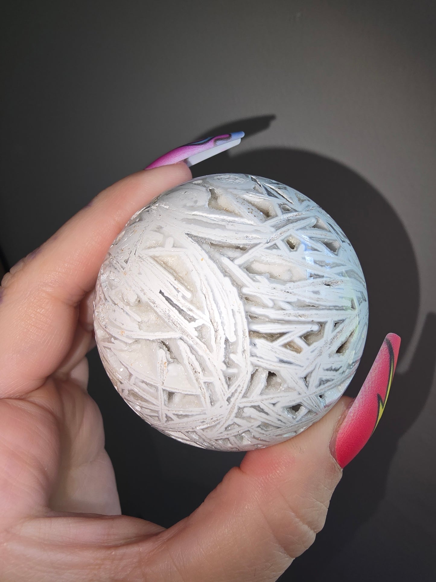 White Agate Sphere