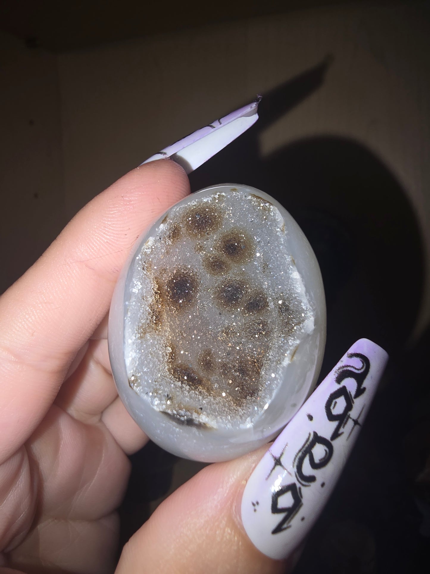 Druzy Agate Egg