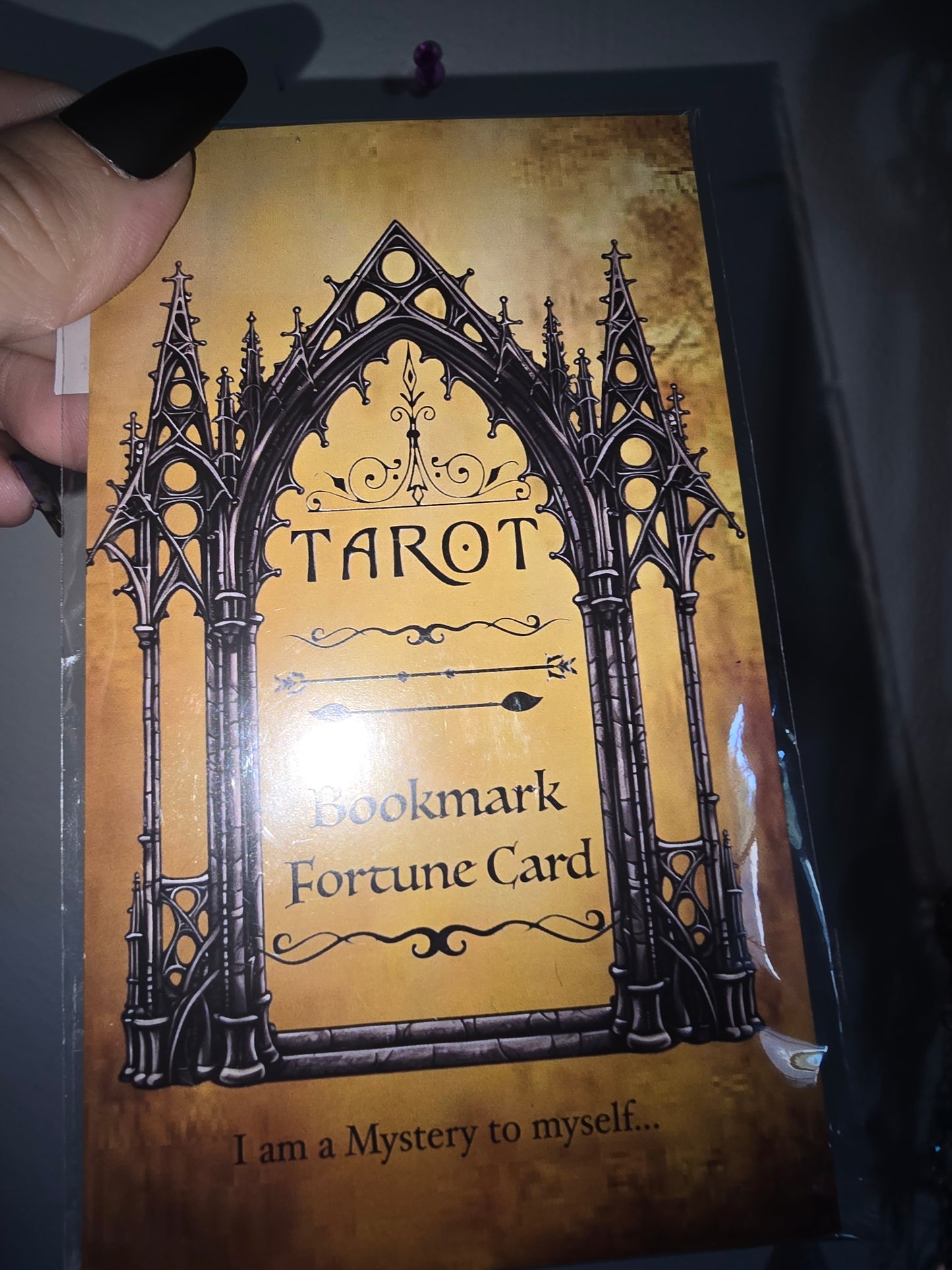 Mystery Tarot Card Bookmark