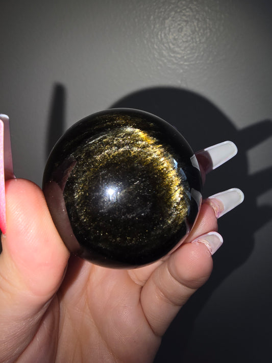Gold Sheen Obsidian Sphere