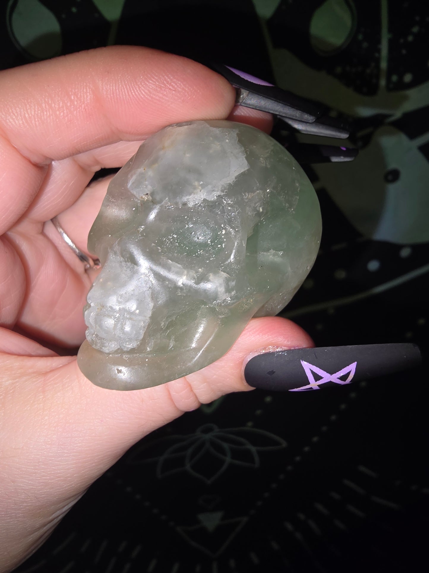 Fluorite Skull