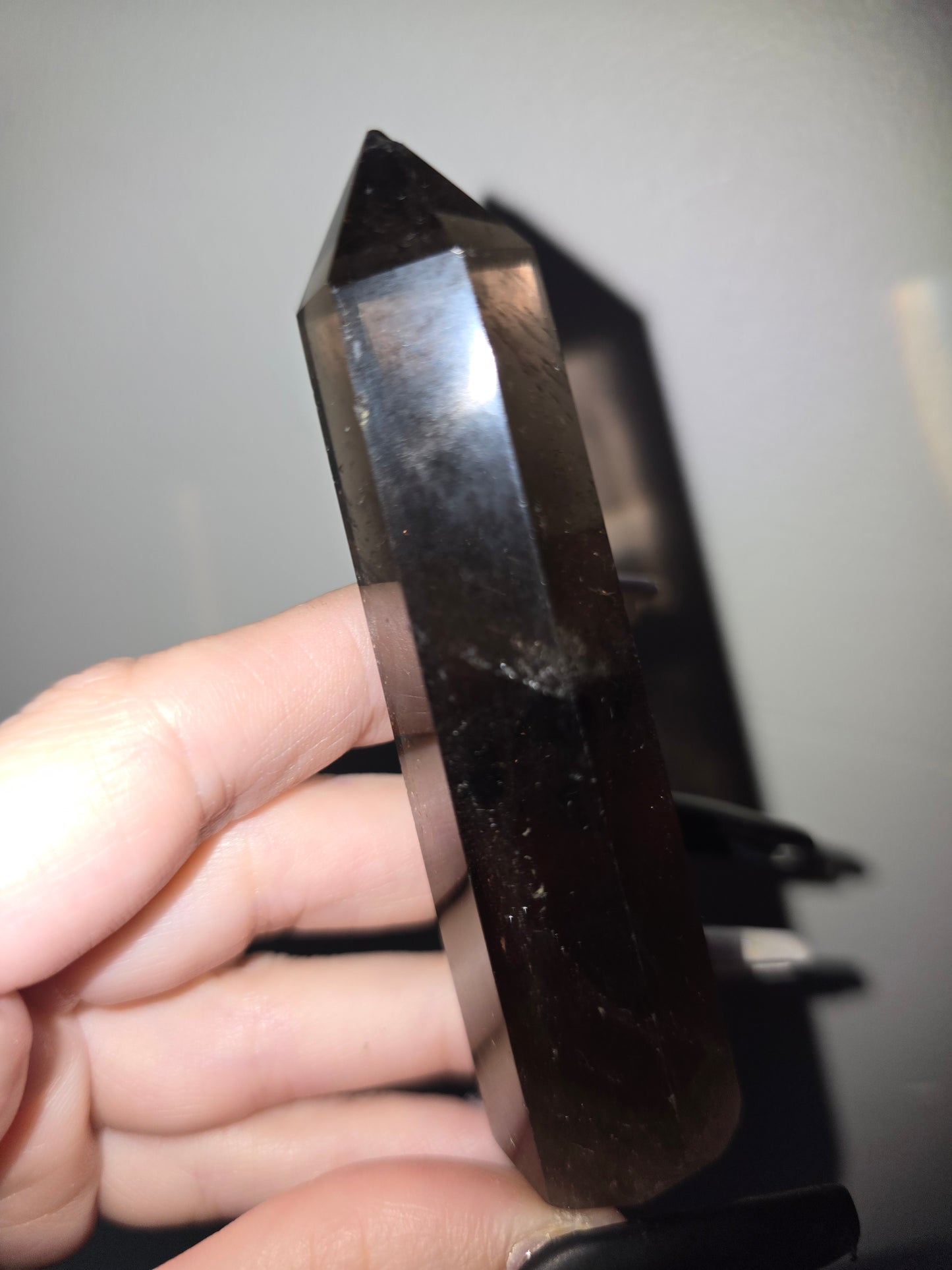 Dark Smoky Quartz Tower | Grounding, Protection & Inner Strength