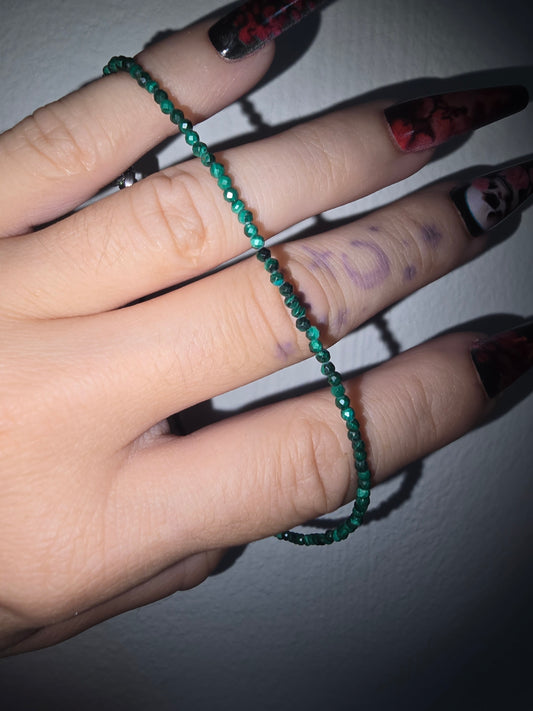 Malachite Anklet