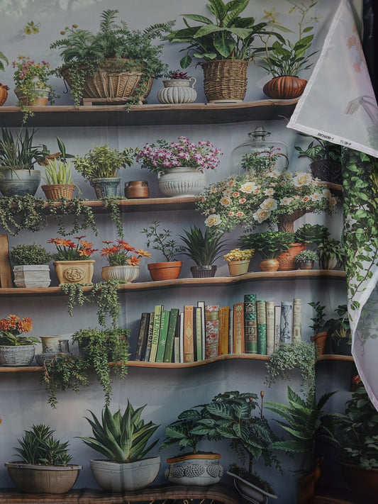 Plant Shelf Tapestry | Botanical Wall Hanging & Cozy Room Décor