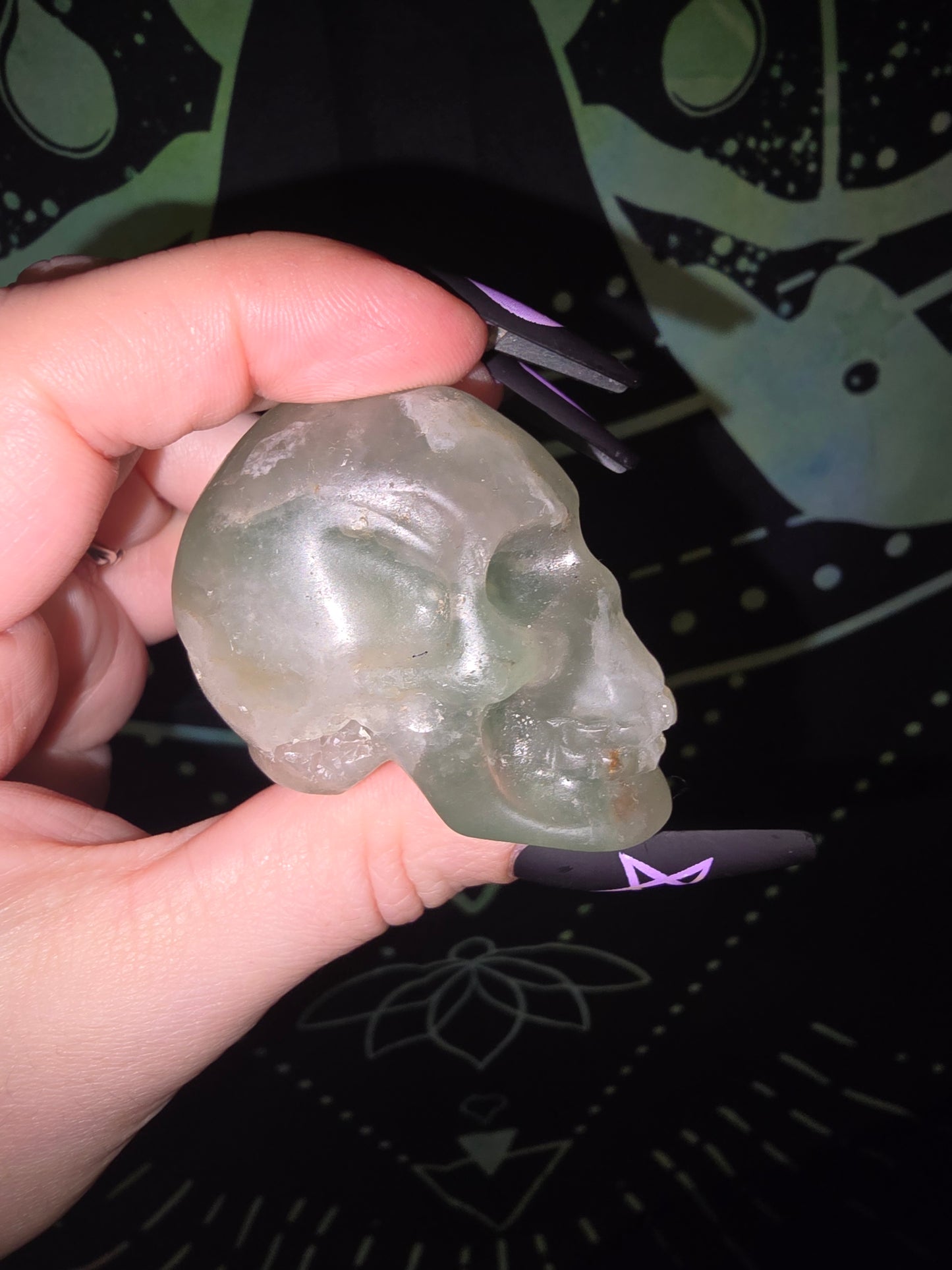 Fluorite Skull