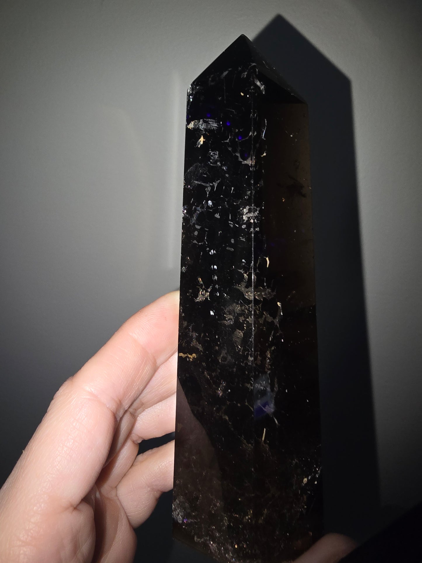 Rainbow Smoky Quartz Tower | Grounding, Protection & Hidden Beauty
