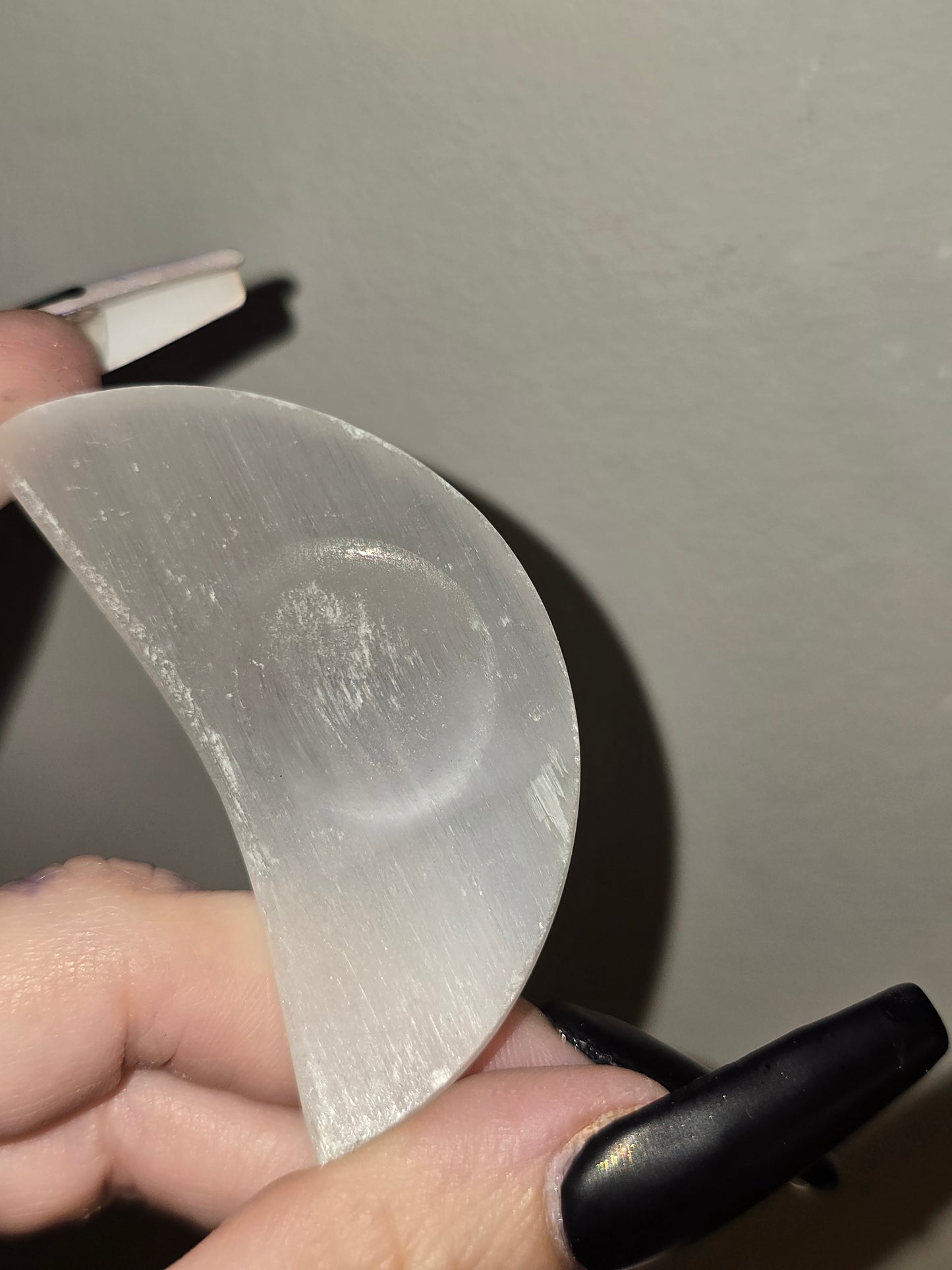 Moon Selenite Sphere Holder | Intuition, Cleansing & Celestial Décor